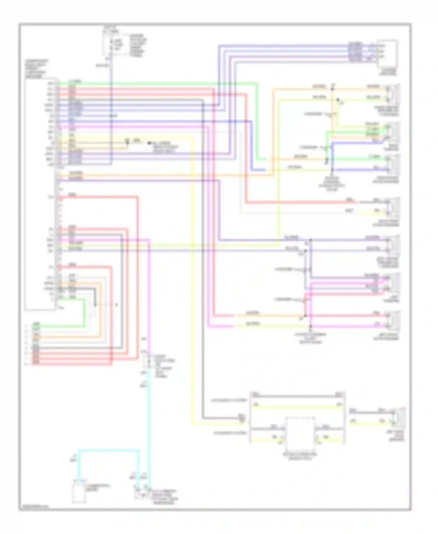 LX Lexus J100 facelift (2002-2007): Radio circuit, without navigation (2 of 2)