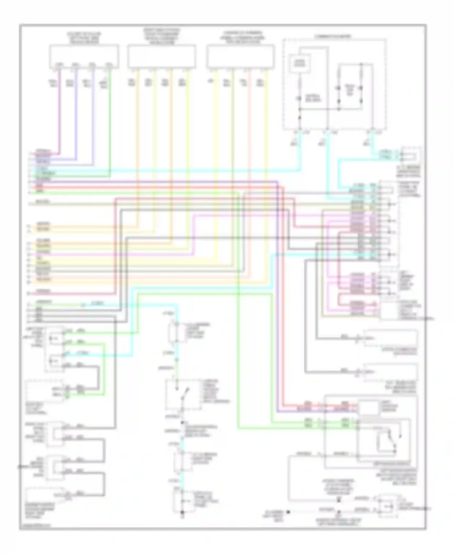 LX Lexus J100 facelift (2002-2007): Supplemental restraints circuit (2 of 2)