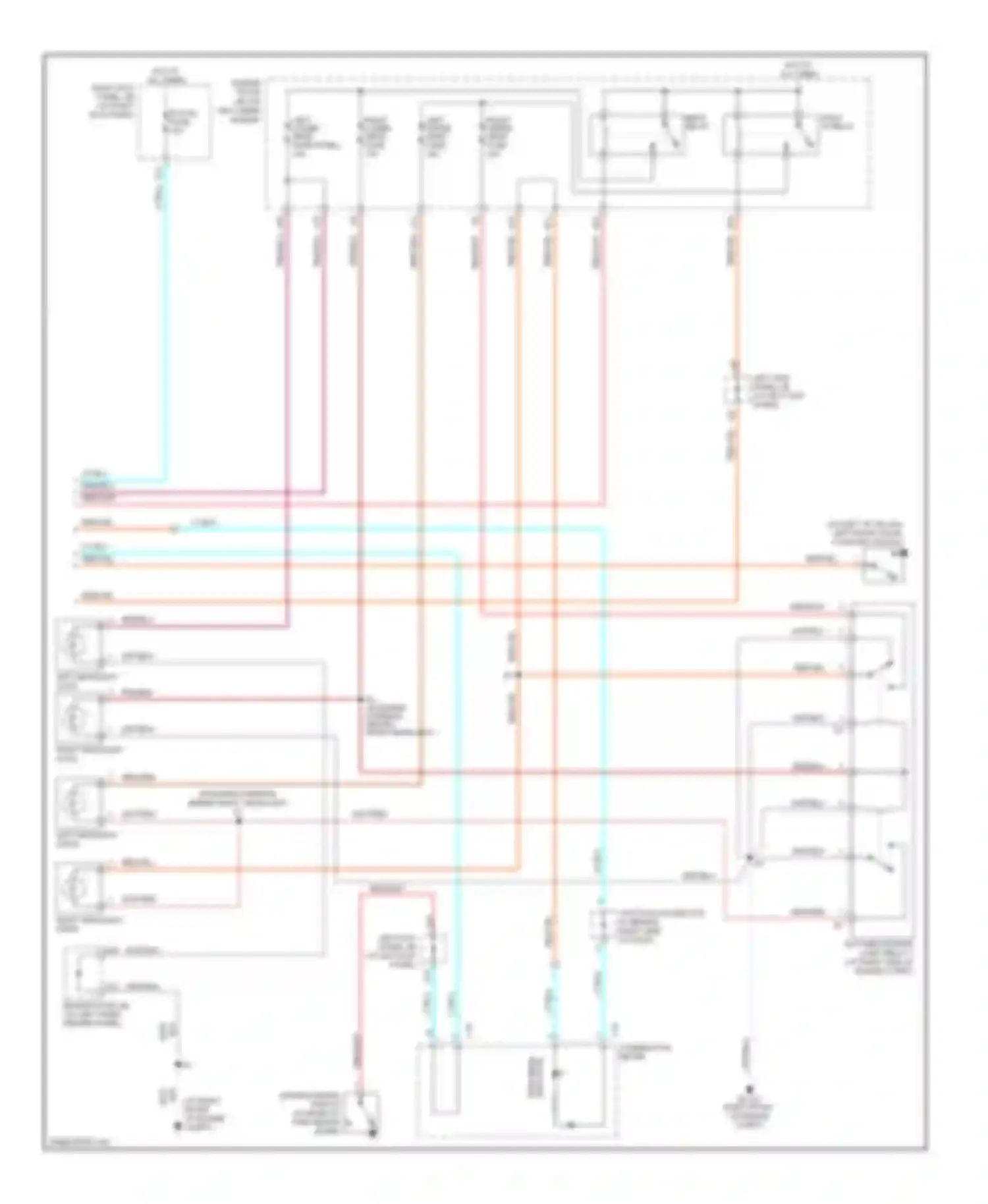 Wiring diagram blk/ wht for Lexus LX J100 facelift (2002-2007) (2 of 3)