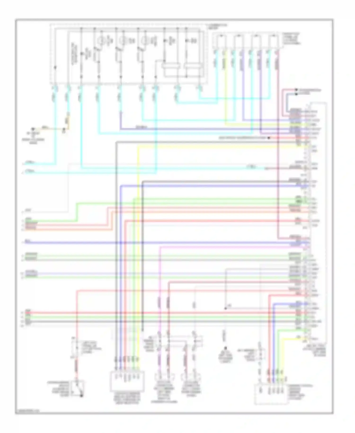 Wiring diagram blu/wht for Lexus LX J100 facelift (2002-2007) (2 of 37)