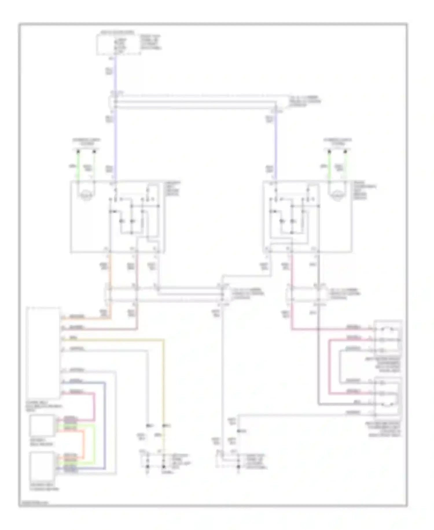 Wiring diagram front passenger's seat heater switch for Lexus LX J100 facelift (2002-2007) (1 of 1)