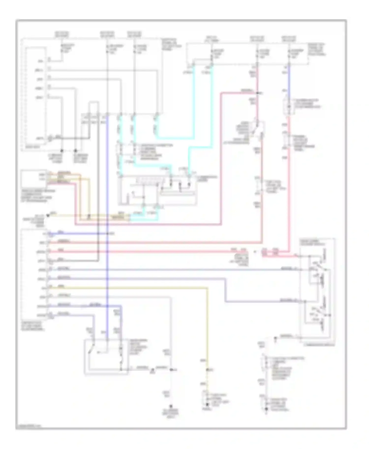 Wiring diagram hot in on or start for Lexus LX J100 facelift (2002-2007) (45 of 46)
