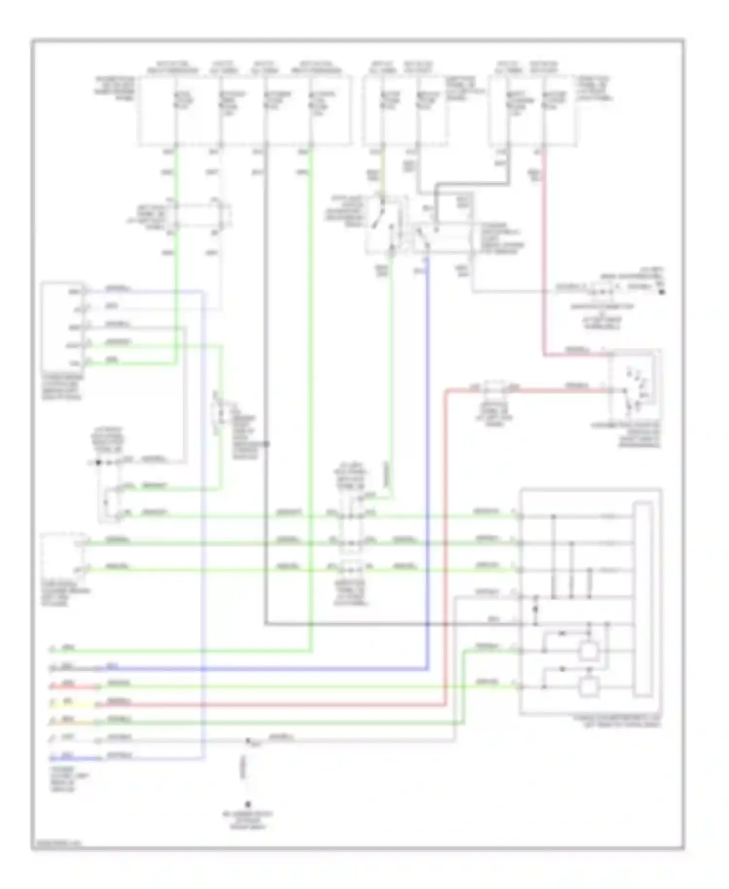 Wiring diagram towing tail fuse for Lexus LX J100 facelift (2002-2007) (1 of 1)