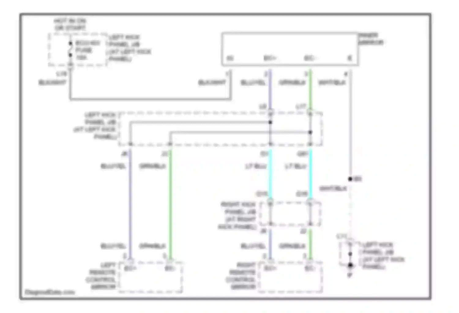 Wiring diagram wht/blk for Lexus LX J100 facelift (2002-2007) (41 of 63)