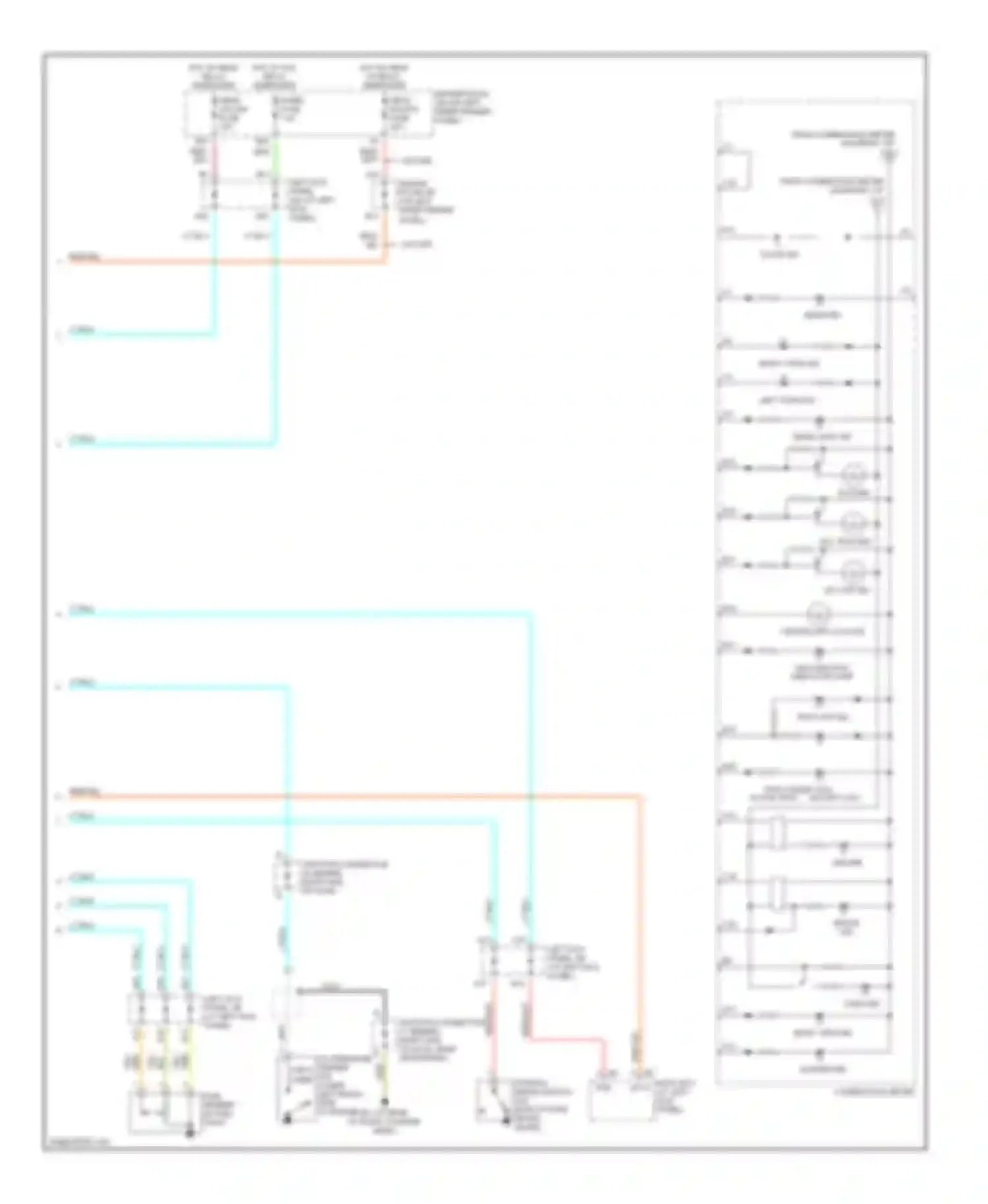 Wiring diagram w/o drl for Lexus LX J100 facelift (2002-2007) (3 of 3)