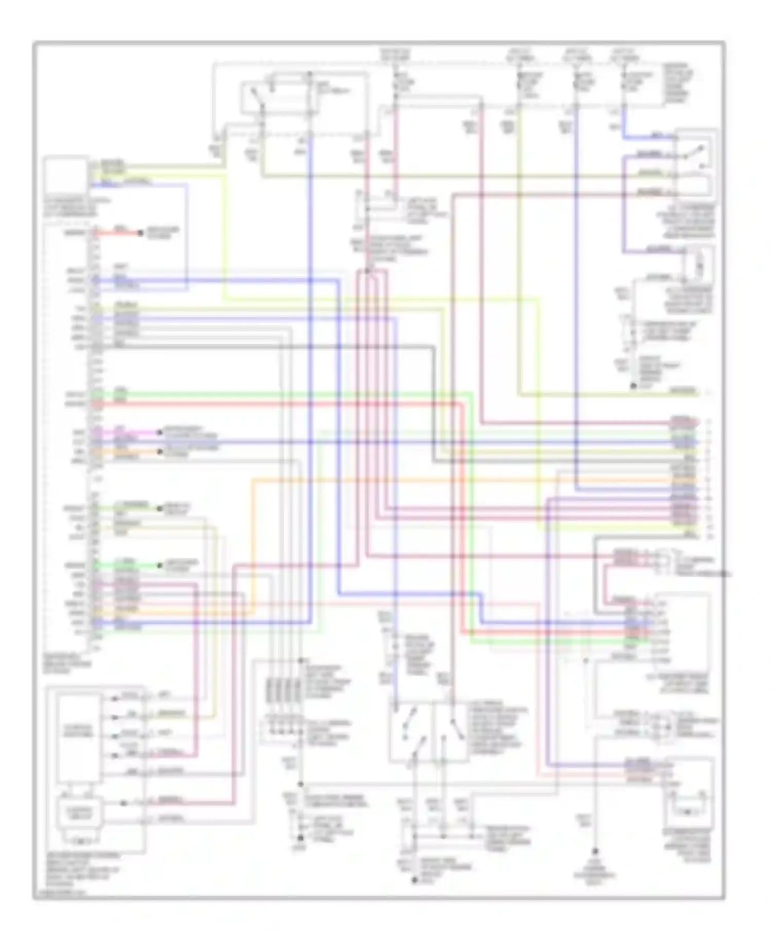 LX Lexus J100 (1998-2002): Automatic a/c circuit (1 of 2)