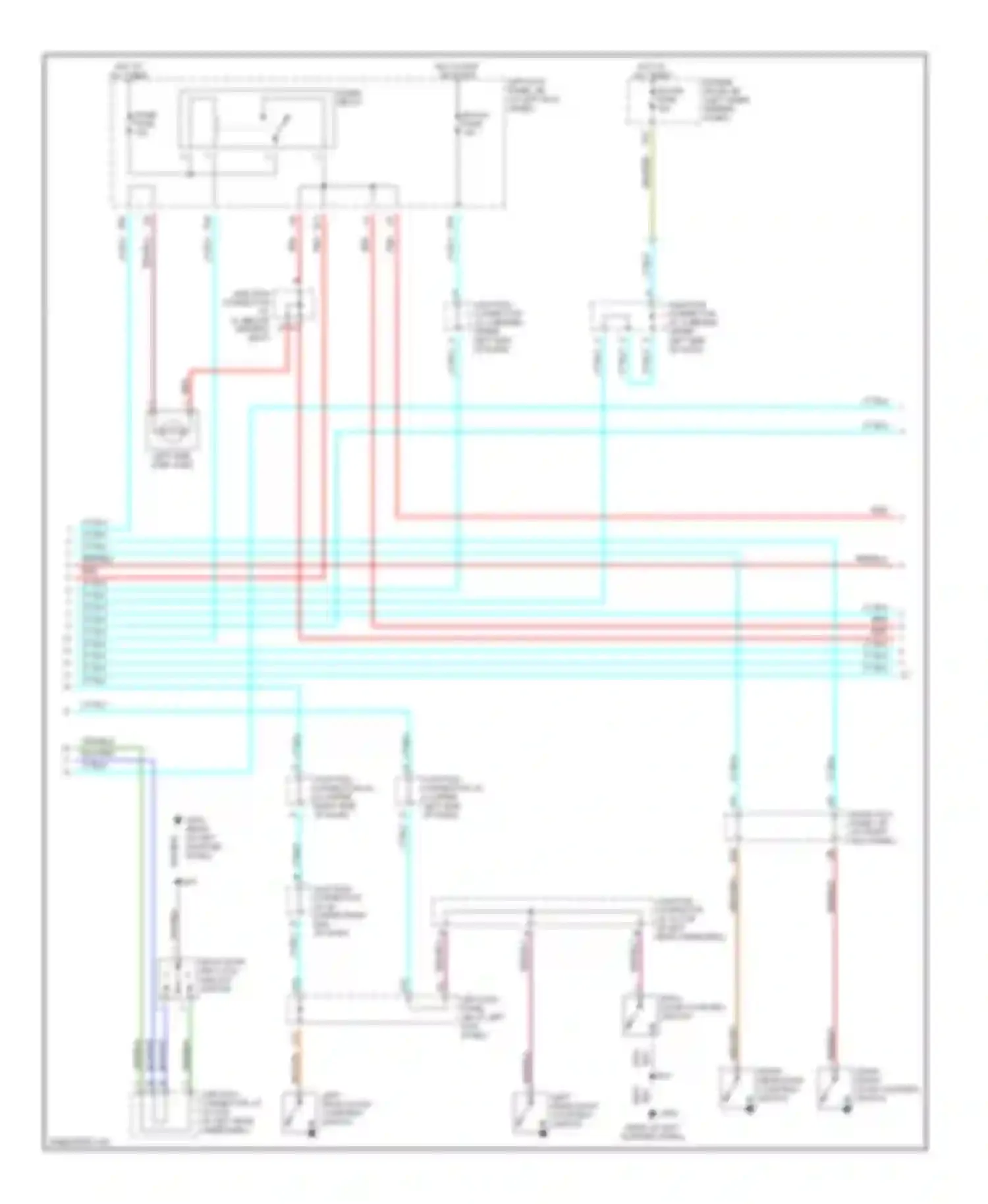 LX Lexus J100 (1998-2002): Courtesy lamps circuit (2 of 3)