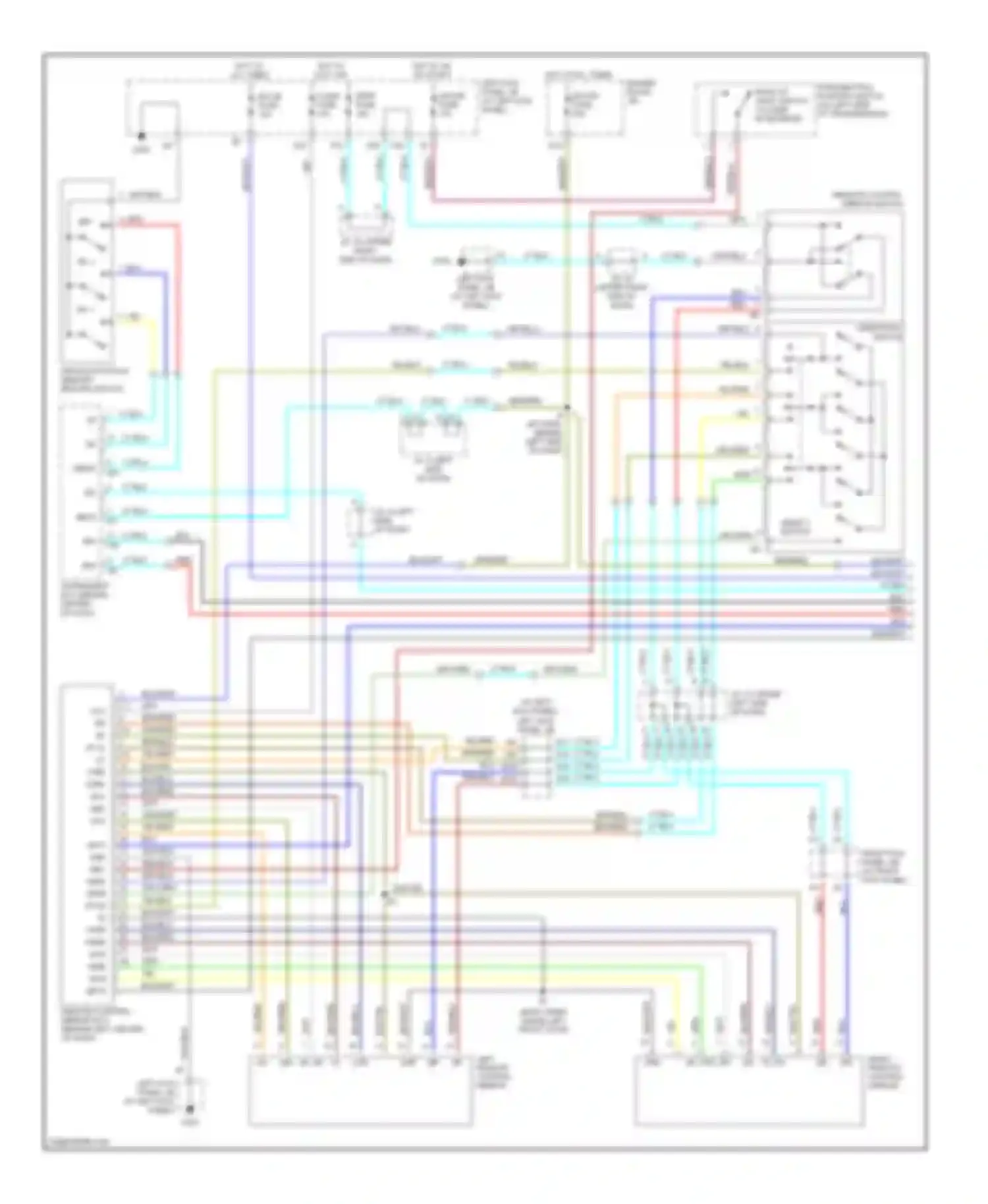 LX Lexus J100 (1998-2002): Memory system circuits (1 of 2)