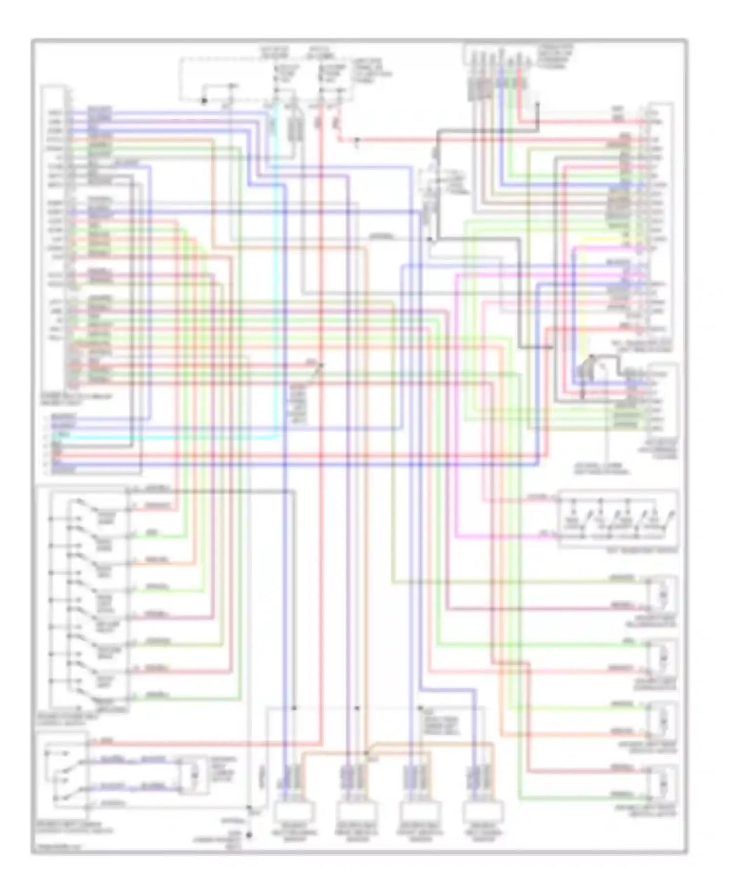 LX Lexus J100 (1998-2002): Memory system circuits (2 of 2)