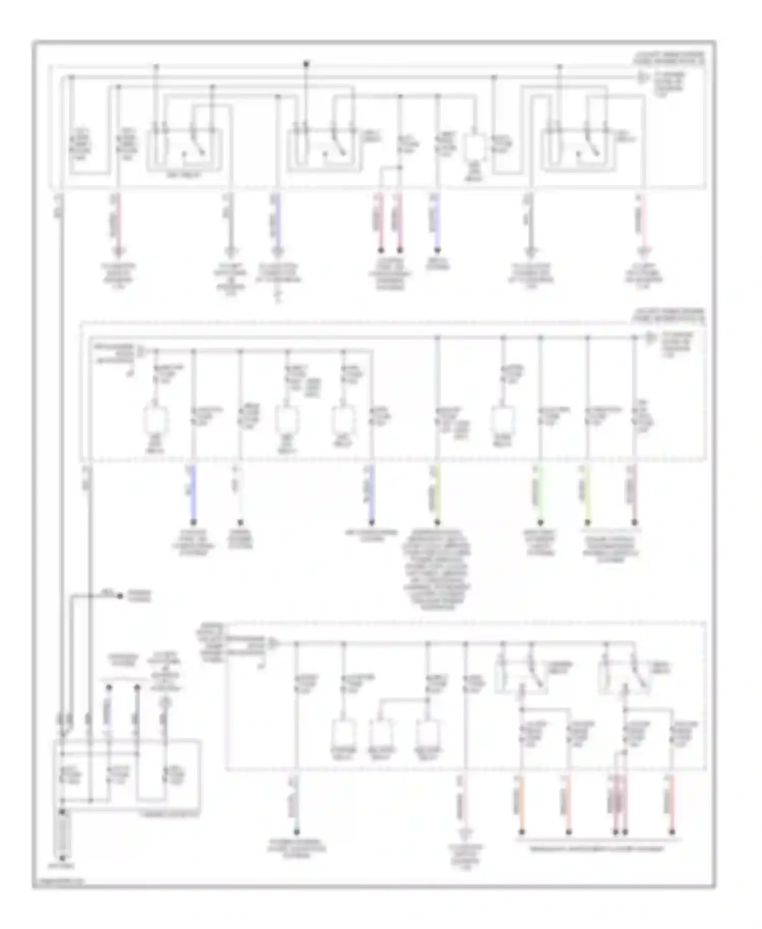 LX Lexus J100 (1998-2002): Power distribution circuit (1 of 2)