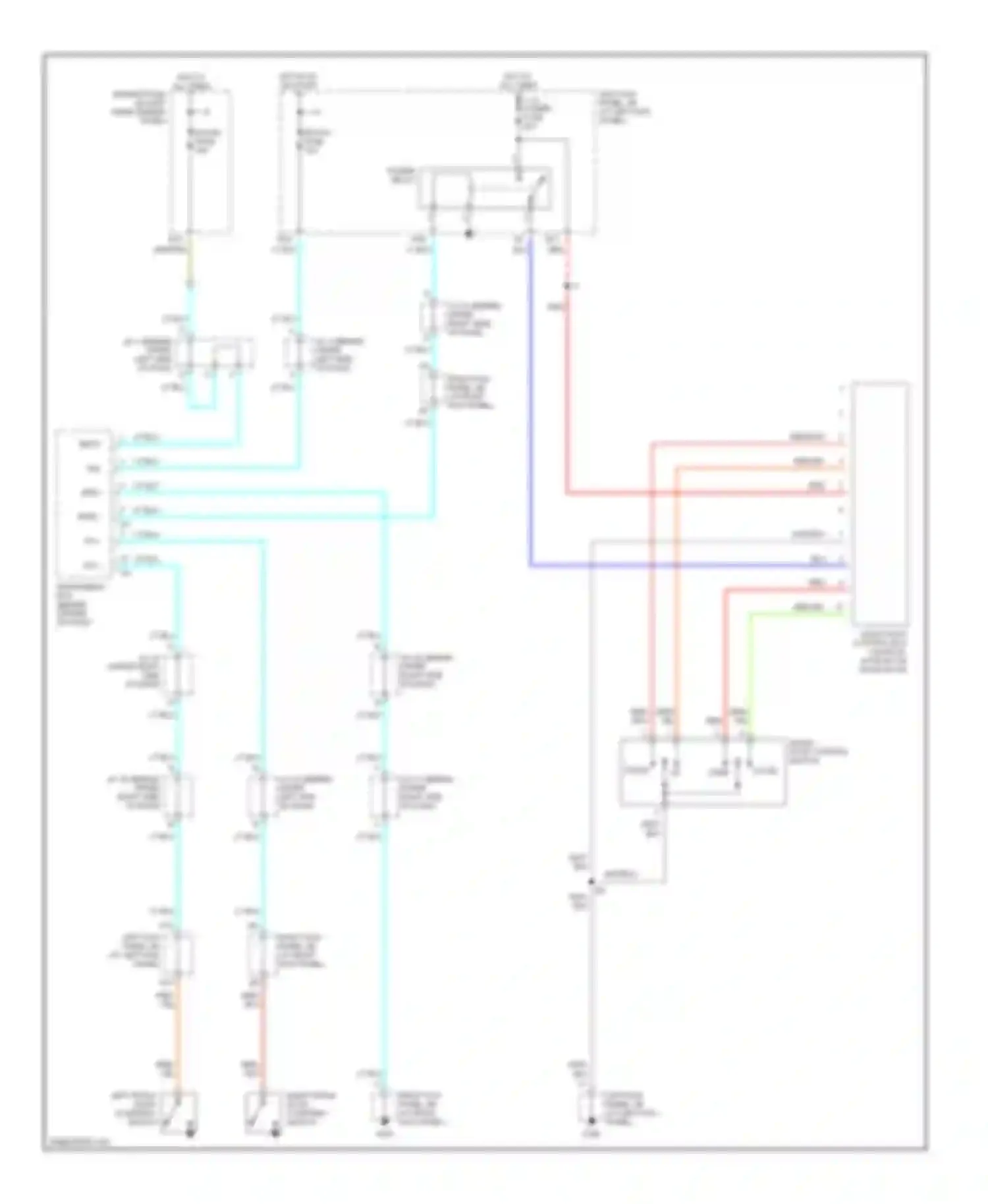 LX Lexus J100 (1998-2002): Power top/sunroof circuits