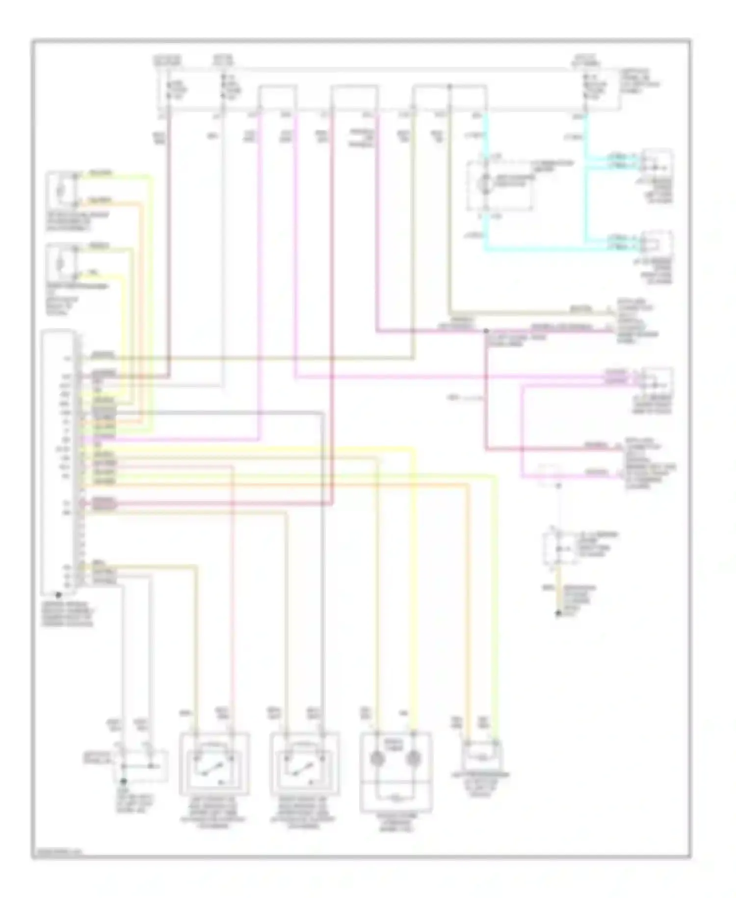 LX Lexus J100 (1998-2002): Supplemental restraint circuit