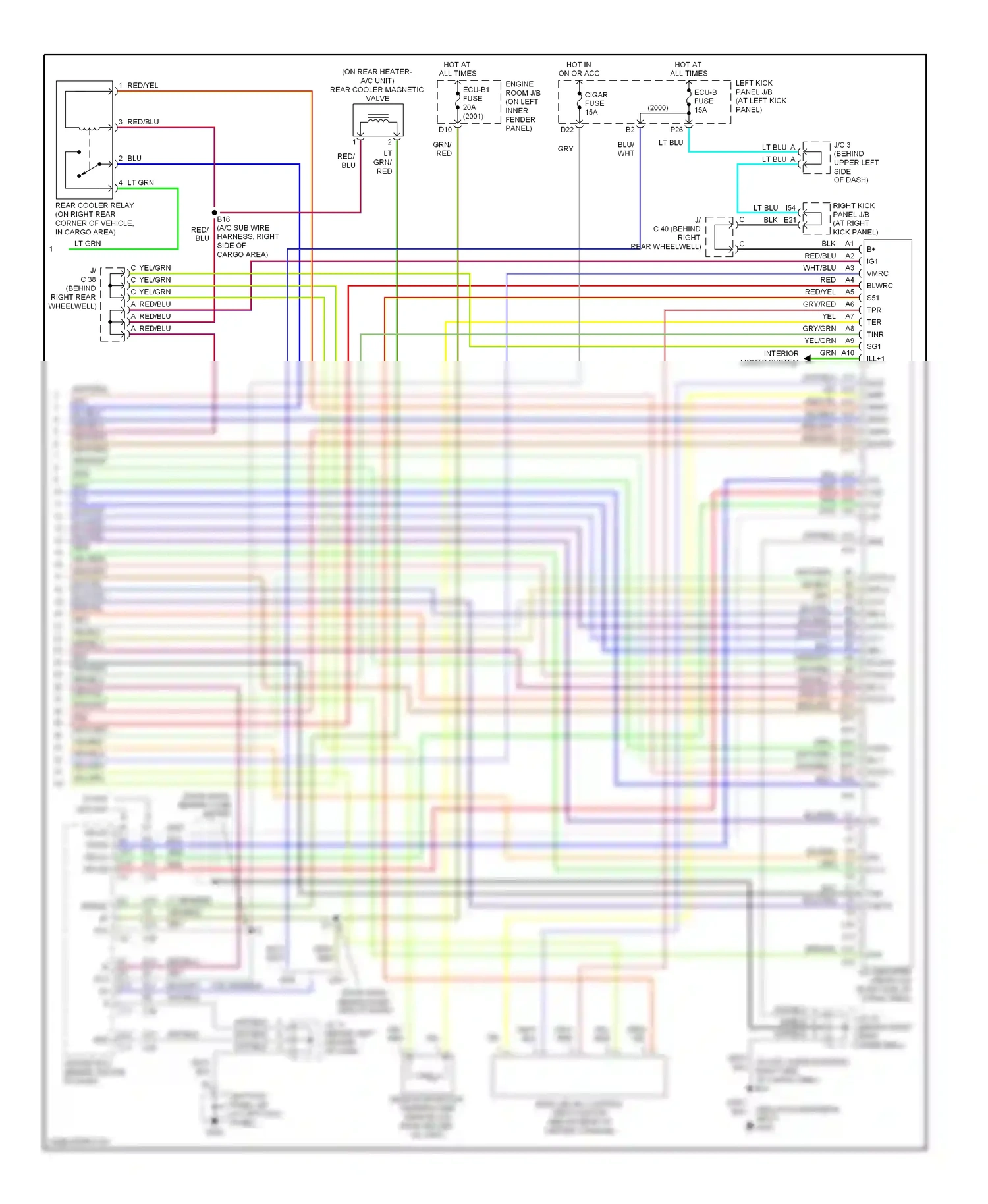 Lexus LX J100 (1998-2002) (2000) wiring diagram  (3 of 3)