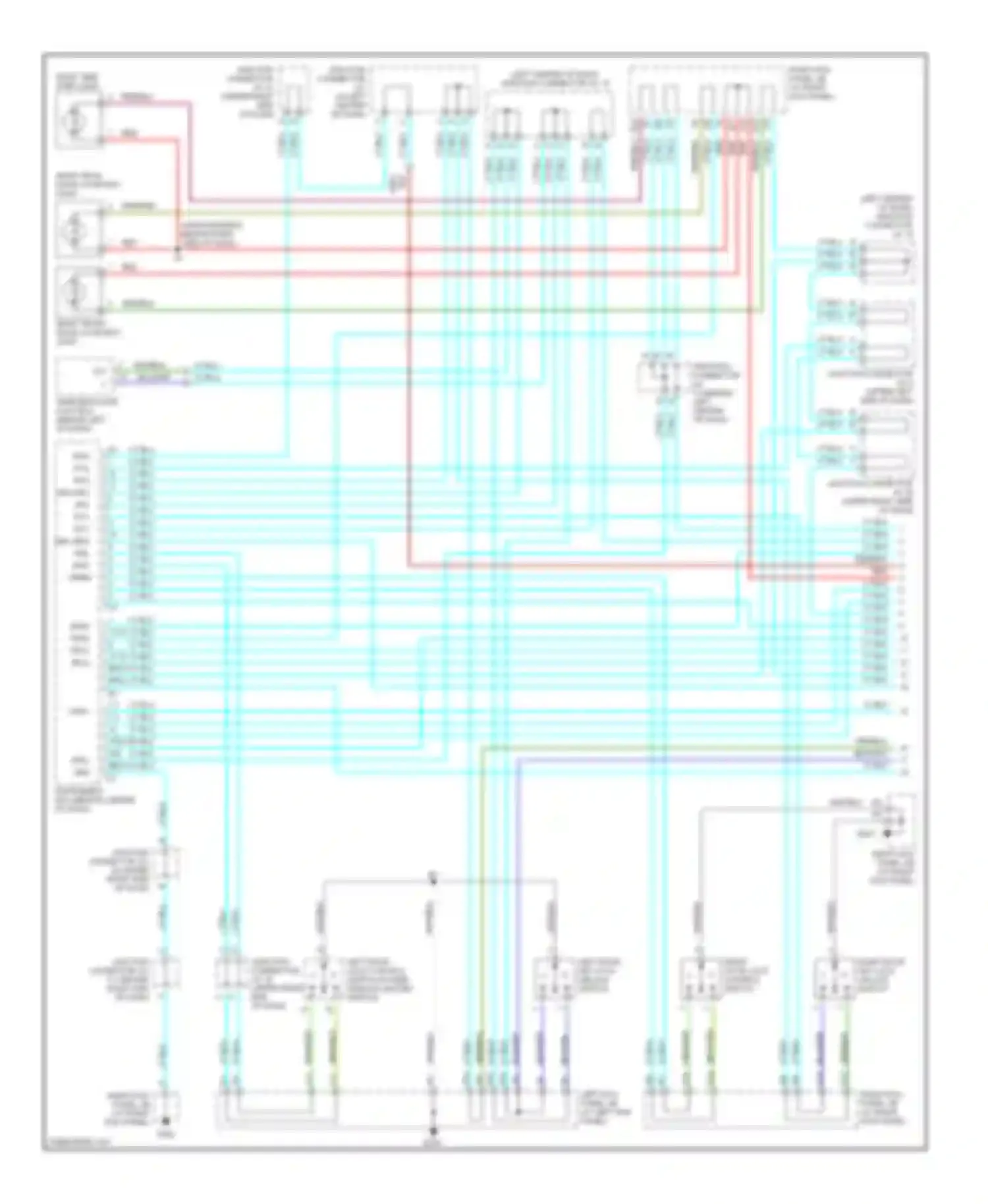 Wiring diagram blk red/ for Lexus LX J100 (1998-2002) (1 of 1)