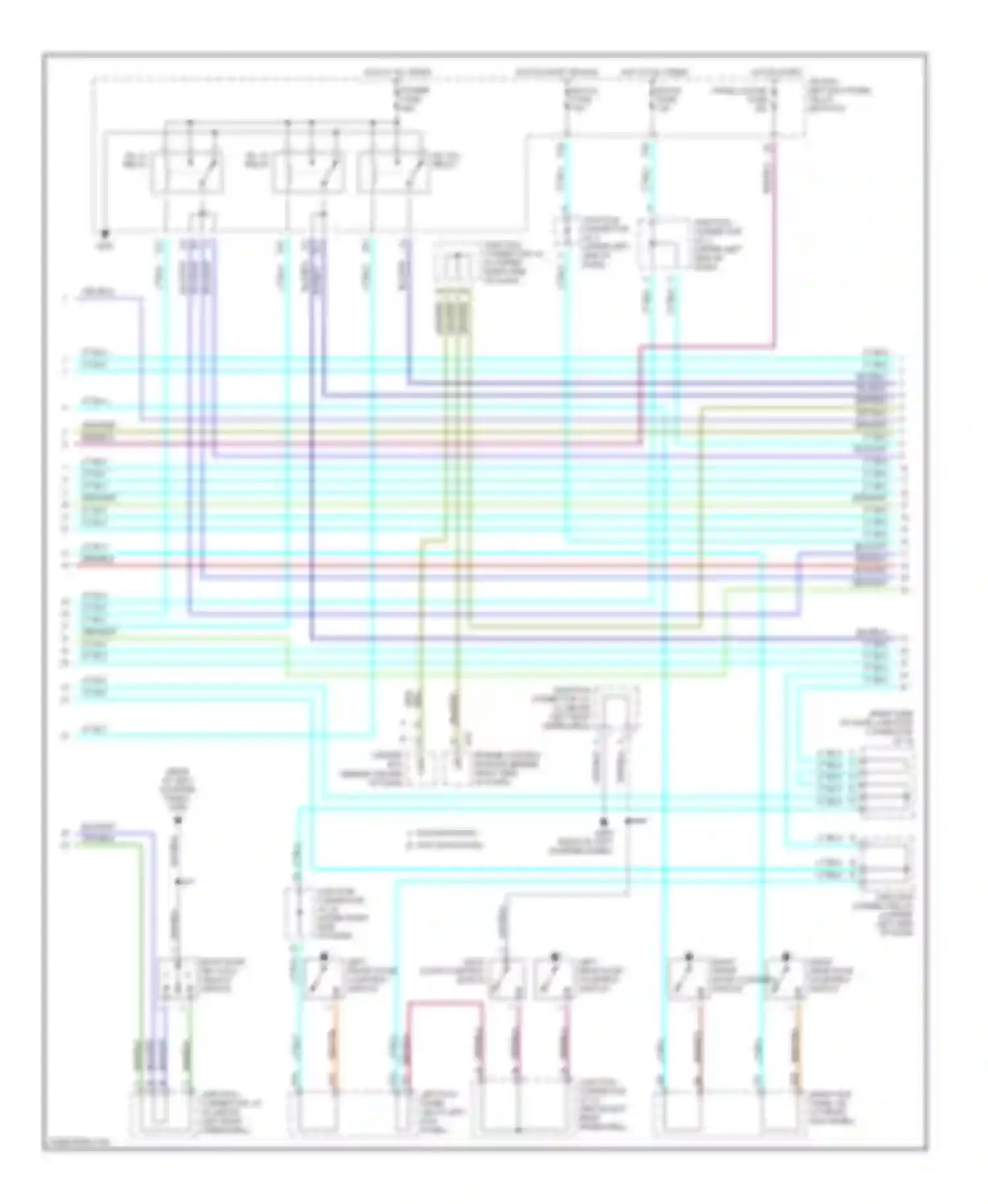 Wiring diagram blu/wht for Lexus LX J100 (1998-2002) (3 of 30)