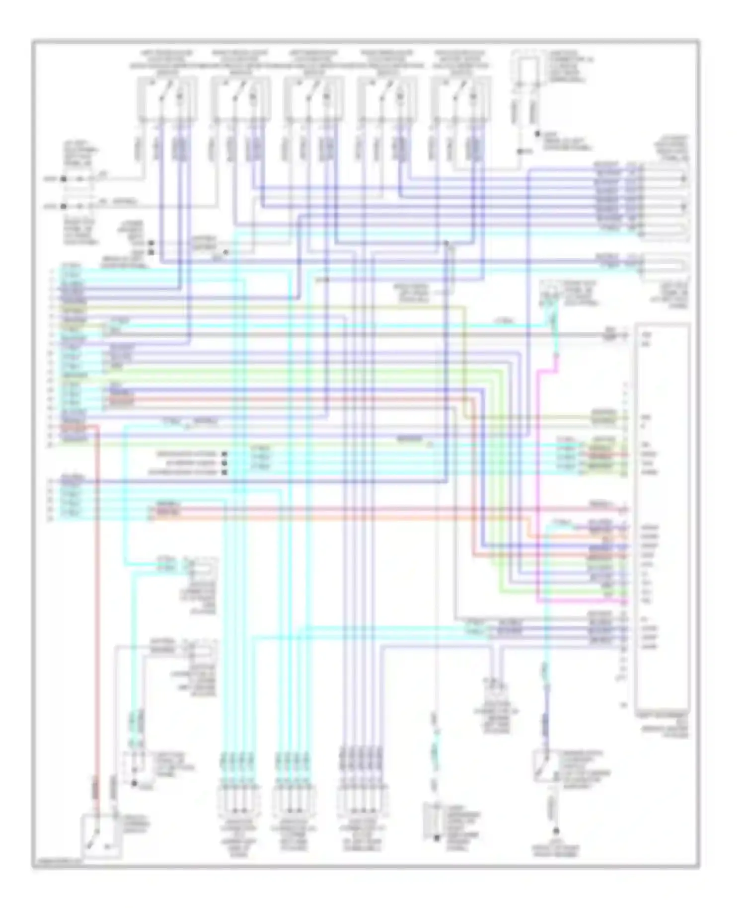 Wiring diagram blu/wht for Lexus LX J100 (1998-2002) (4 of 30)