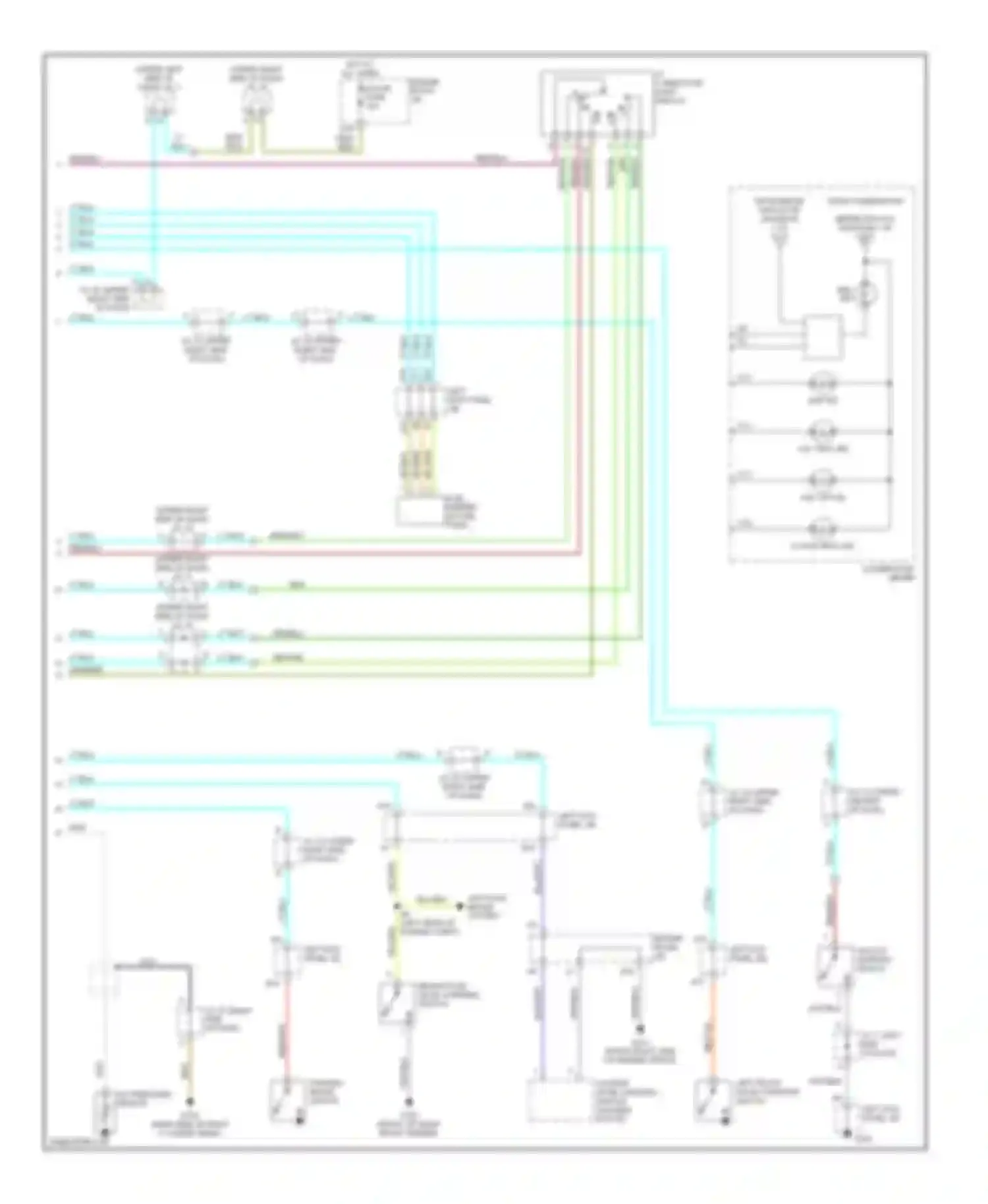 Wiring diagram combination meter for Lexus LX J100 (1998-2002) (12 of 15)