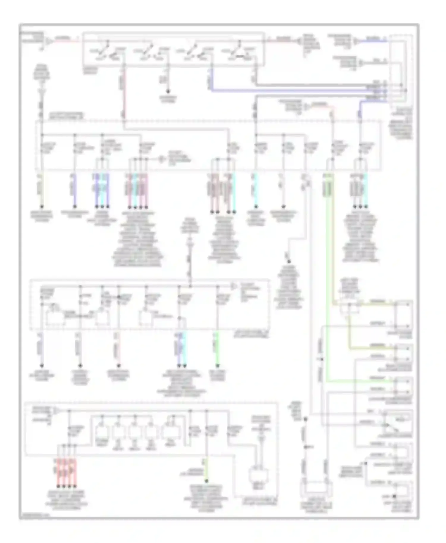 Wiring diagram defog relay for Lexus LX J100 (1998-2002) (1 of 2)