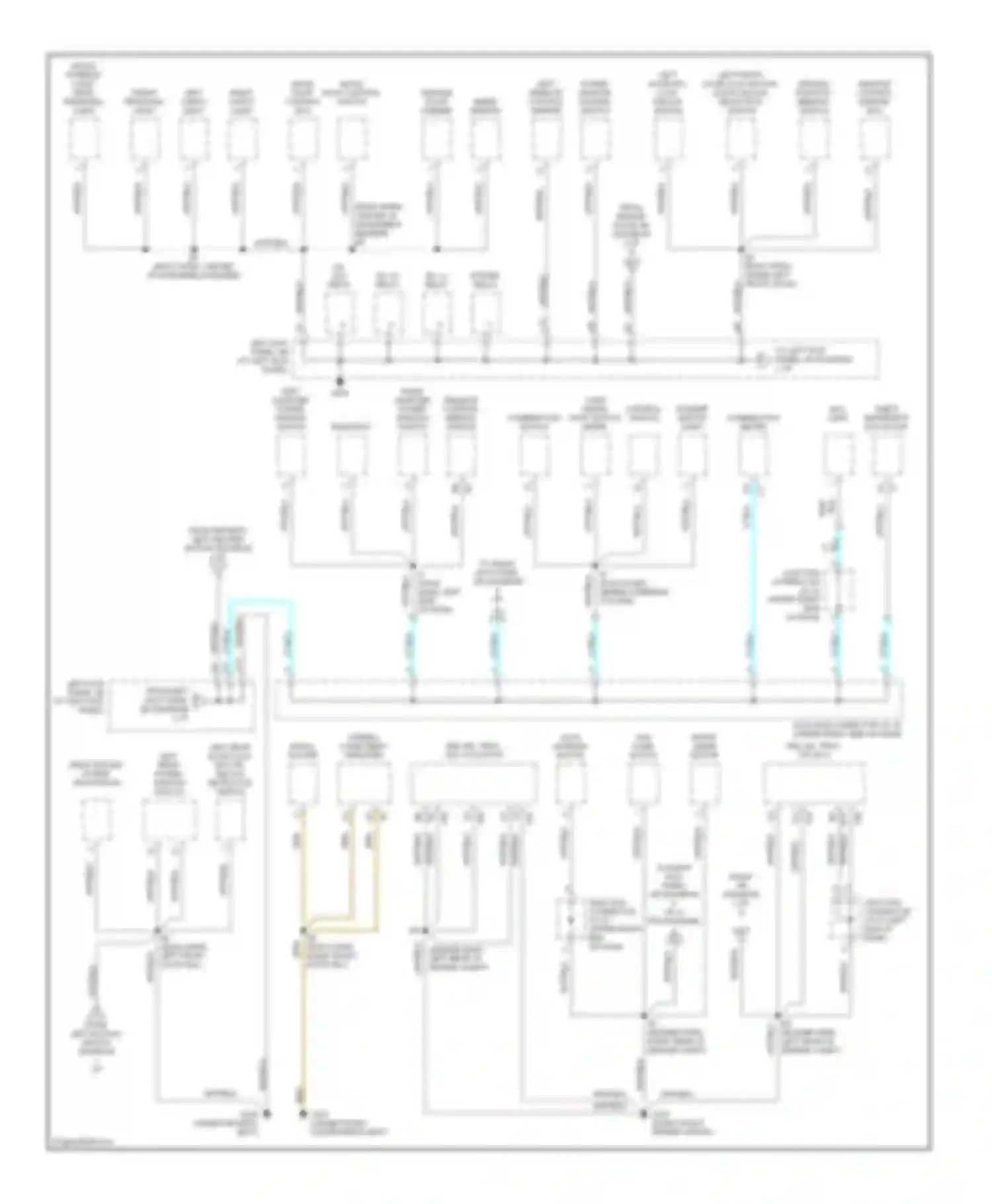Wiring diagram front personal light for Lexus LX J100 (1998-2002) (2 of 2)