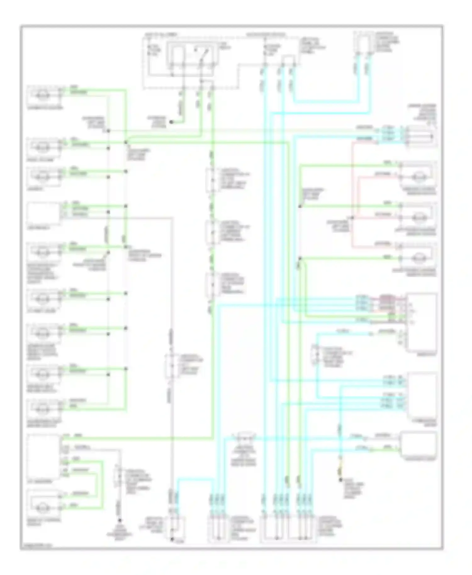 Wiring diagram passenger's seat heater switch for Lexus LX J100 (1998-2002) (2 of 2)