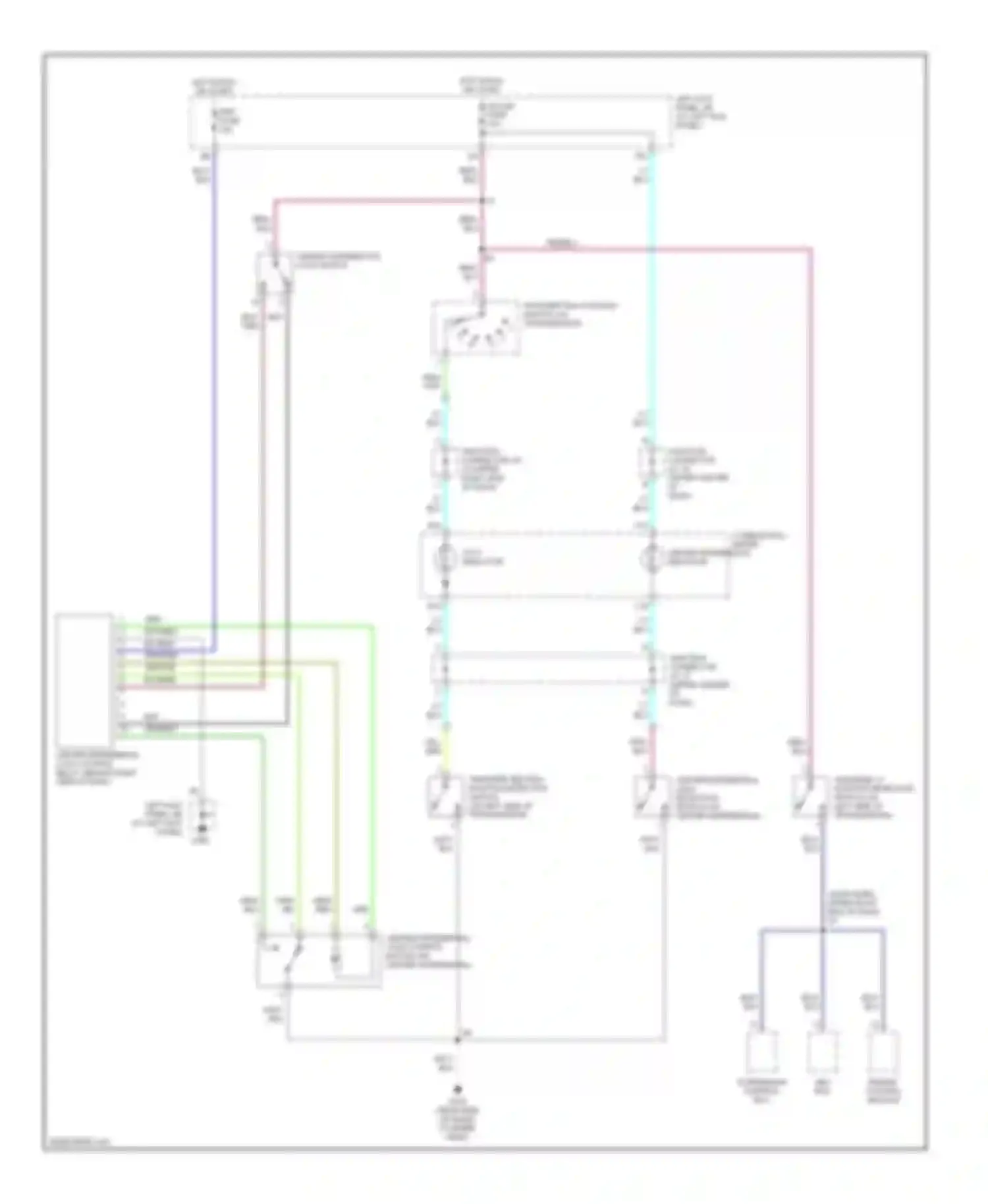 Wiring diagram red for Lexus LX J100 (1998-2002) (32 of 42)