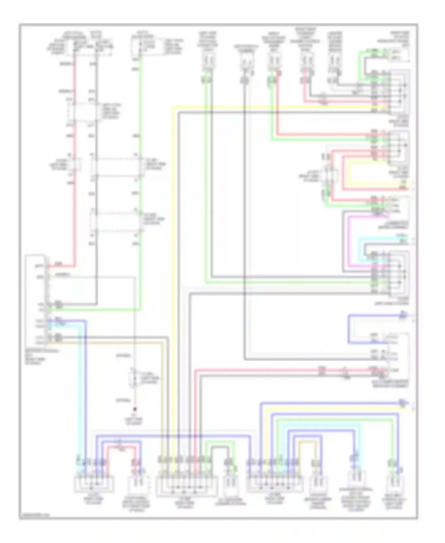 LX Lexus J200 facelift (2012-2015): High/low bus circuit (1 of 2)