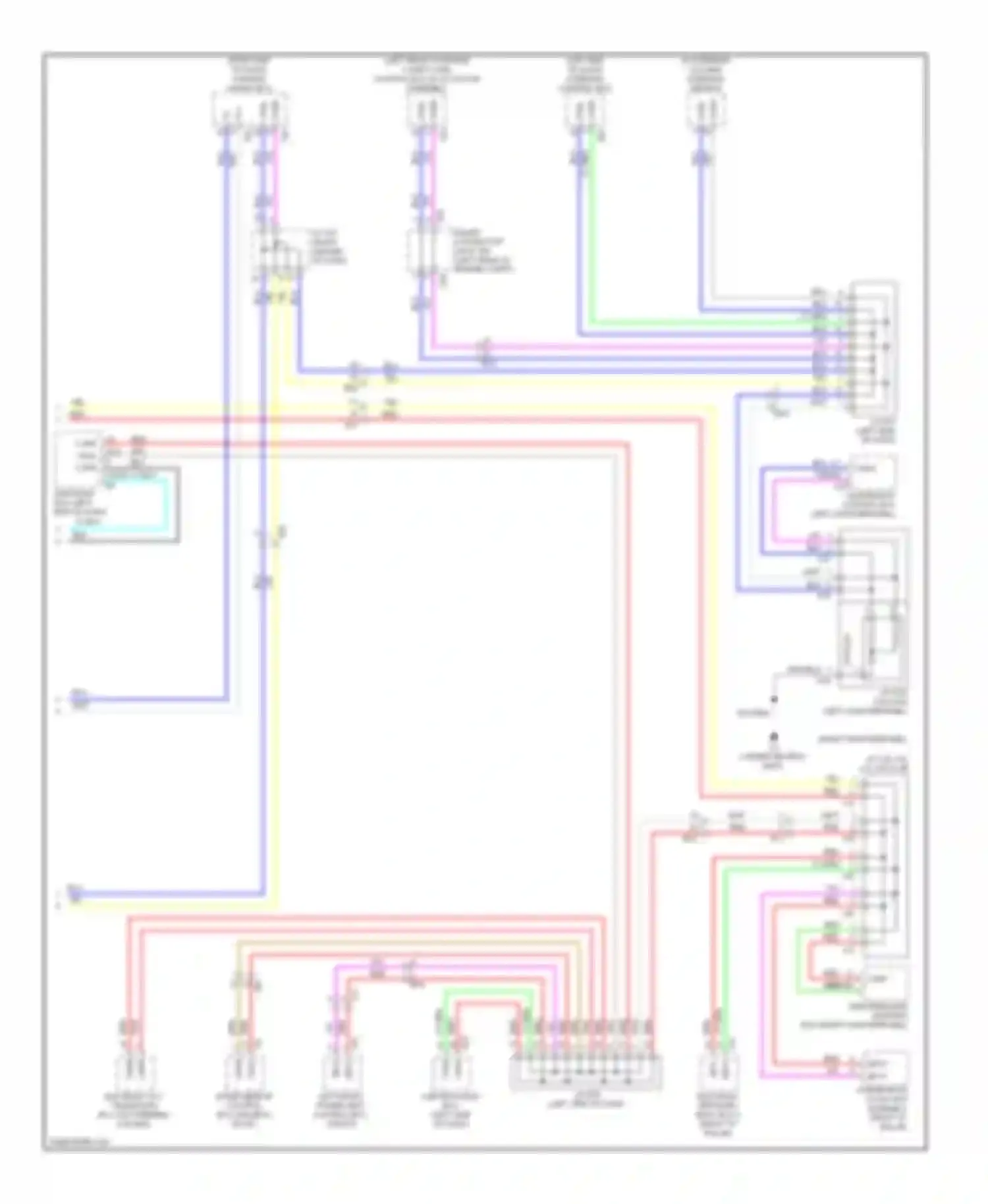LX Lexus J200 facelift (2012-2015): High/low bus circuit (2 of 2)