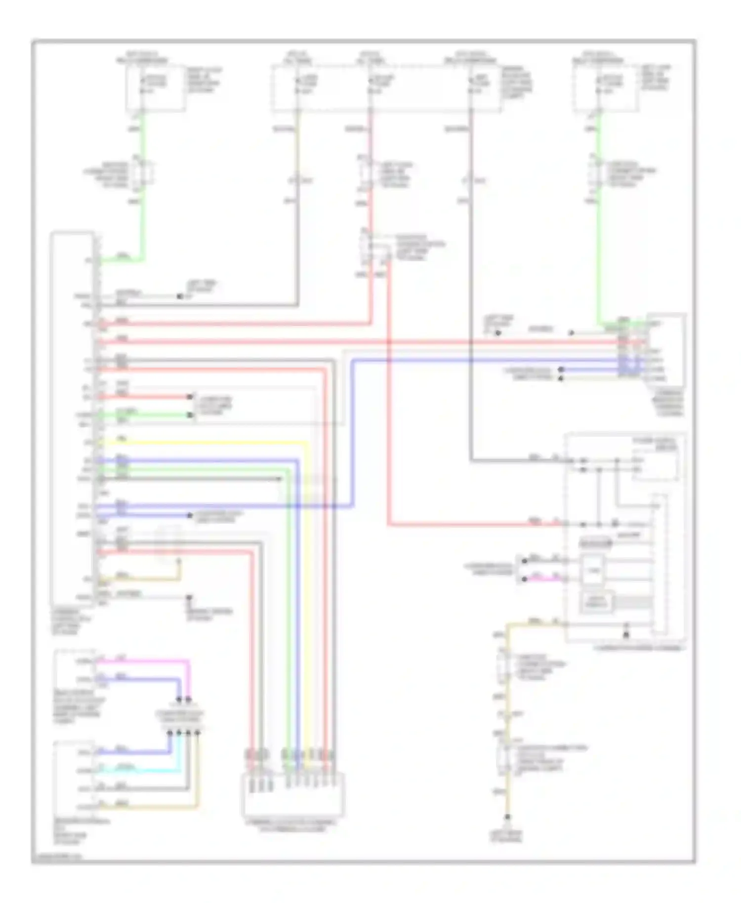 LX Lexus J200 facelift (2012-2015): Electronic power steering circuit