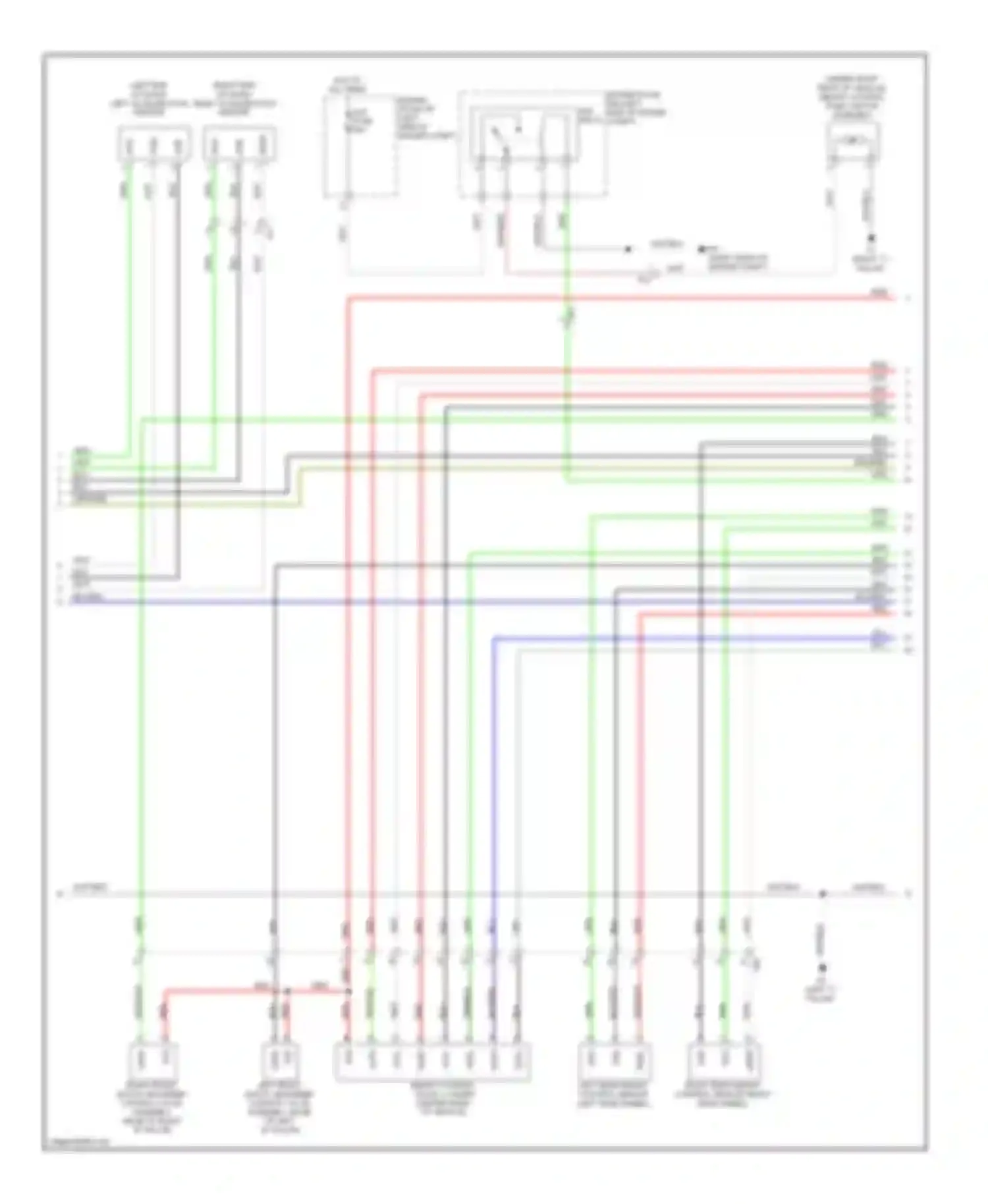 LX Lexus J200 facelift (2012-2015): Electronic suspension circuit (2 of 3)