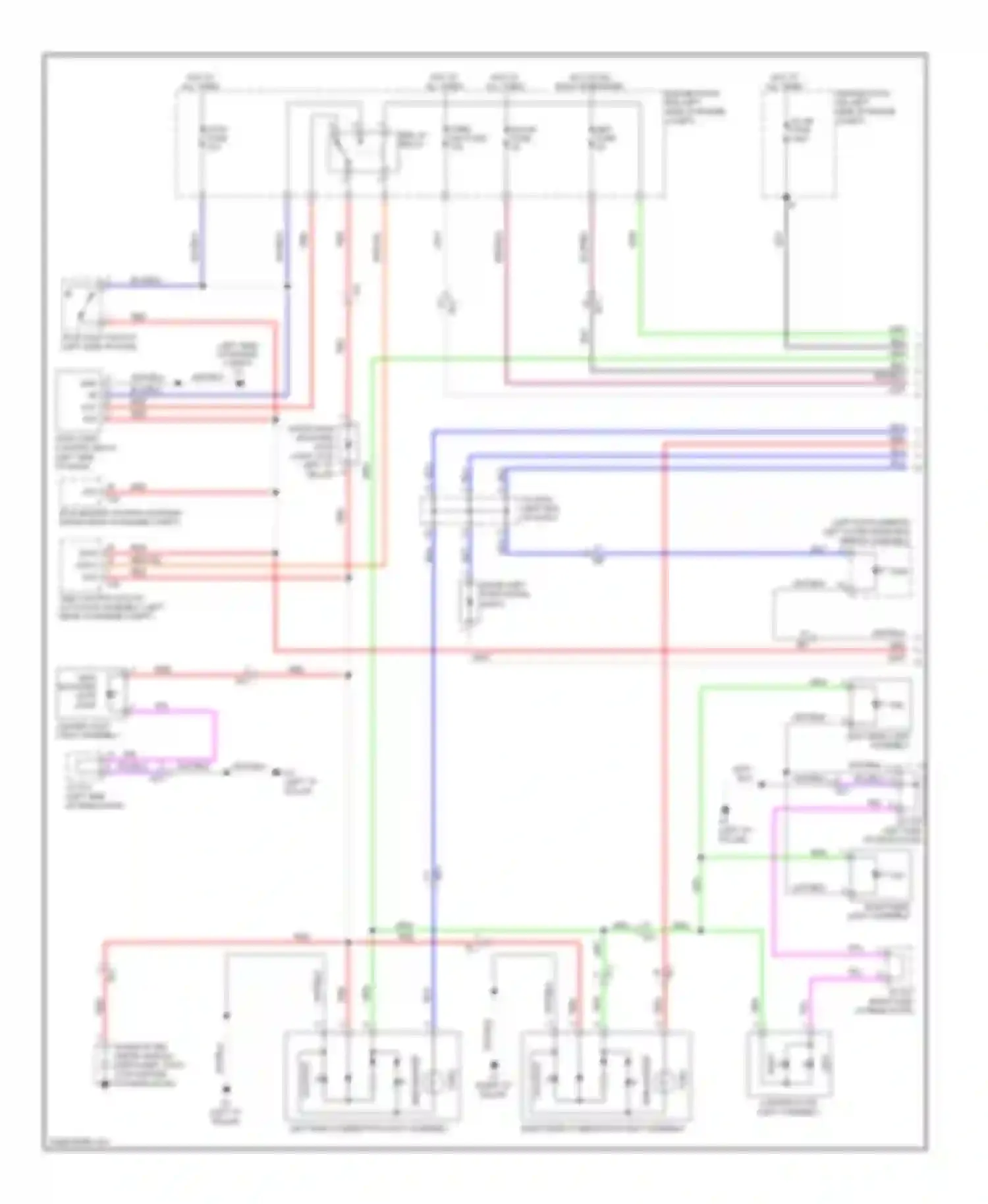 LX Lexus J200 facelift (2012-2015): Exterior lamps circuit (1 of 2)