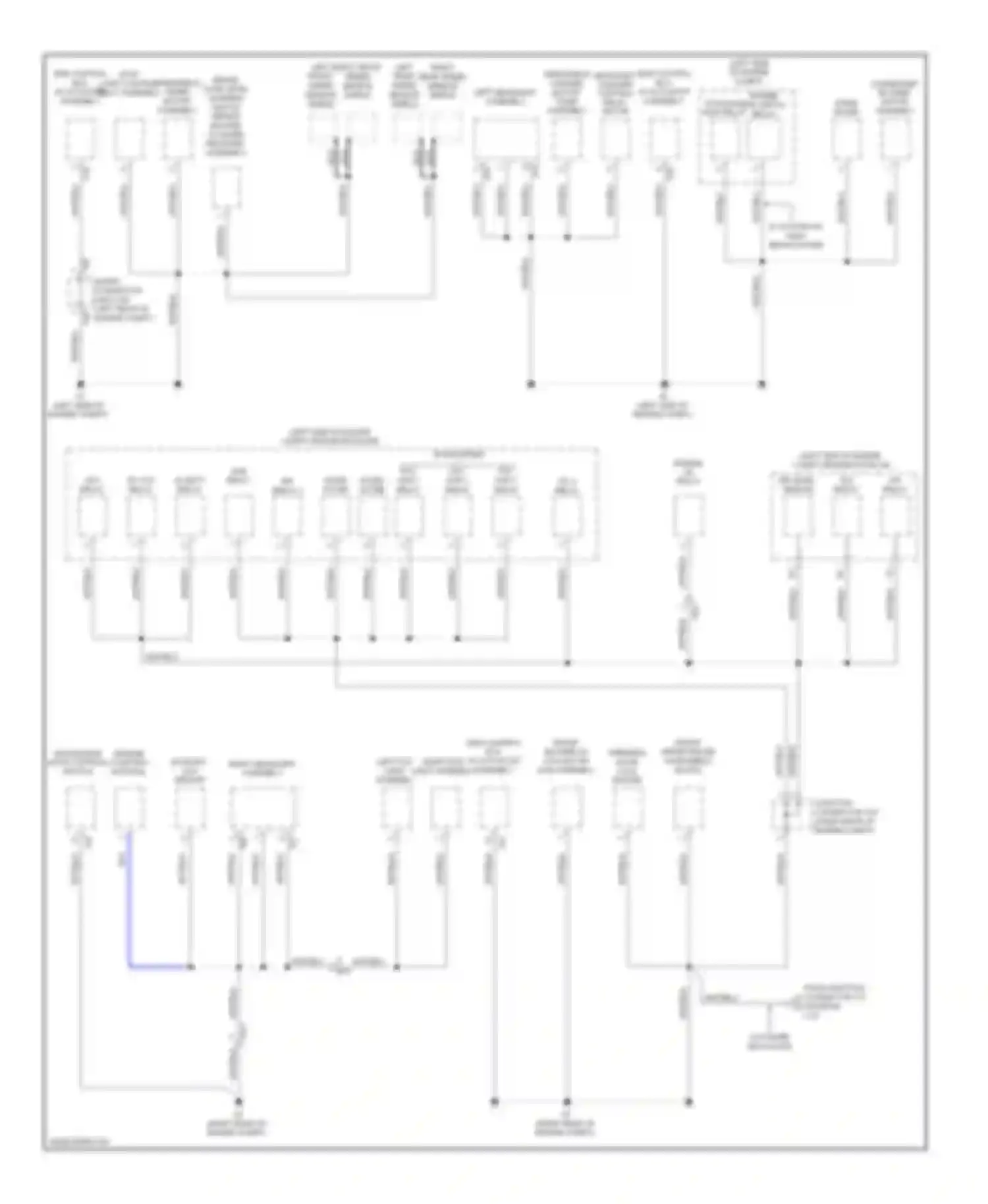 LX Lexus J200 facelift (2012-2015): Ground distribution circuit (1 of 6)