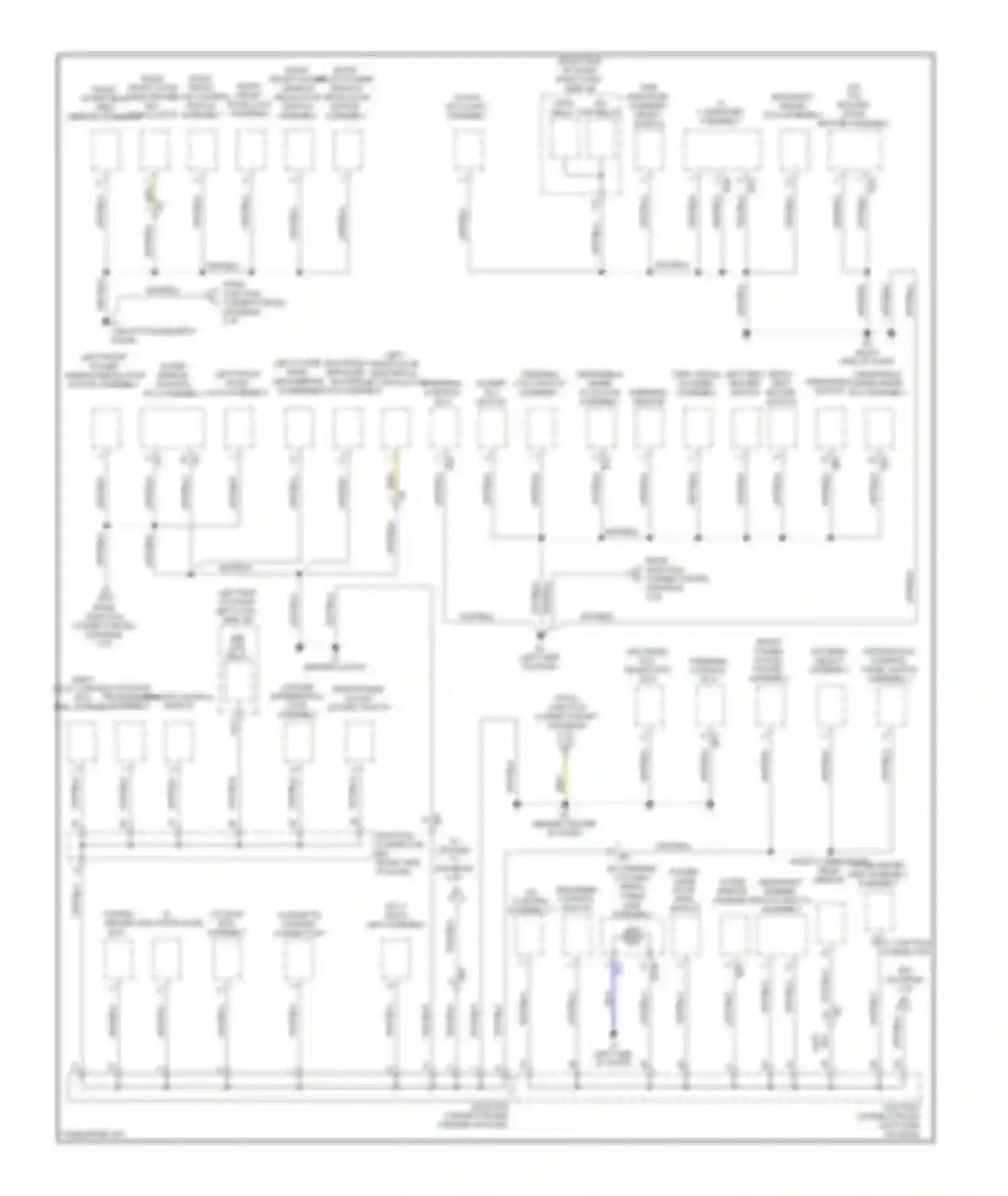 LX Lexus J200 facelift (2012-2015): Ground distribution circuit (4 of 6)