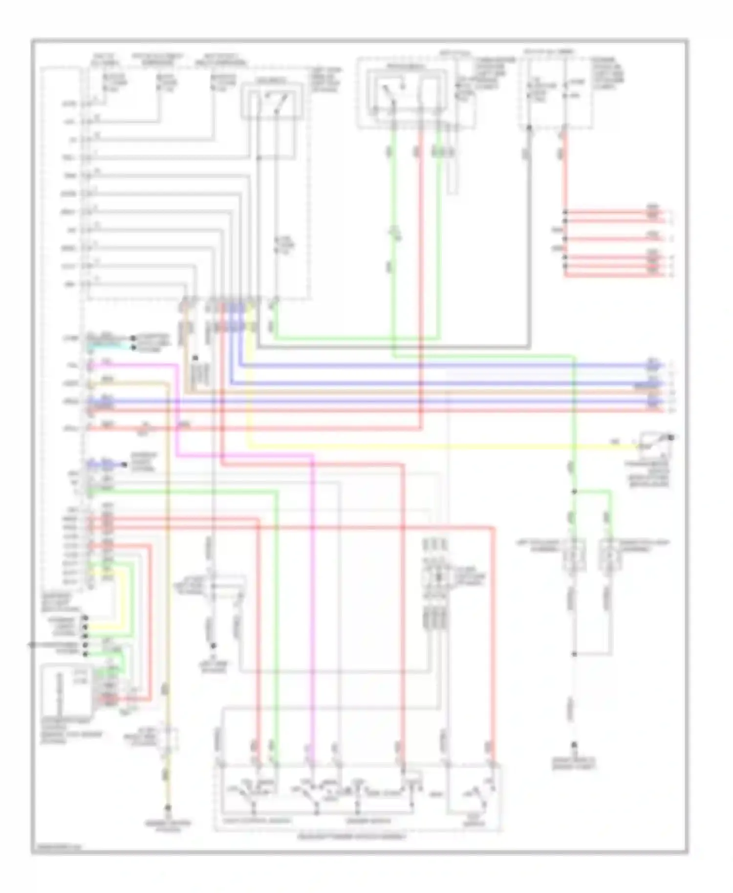 LX Lexus J200 facelift (2012-2015): Headlamps circuit (1 of 2)