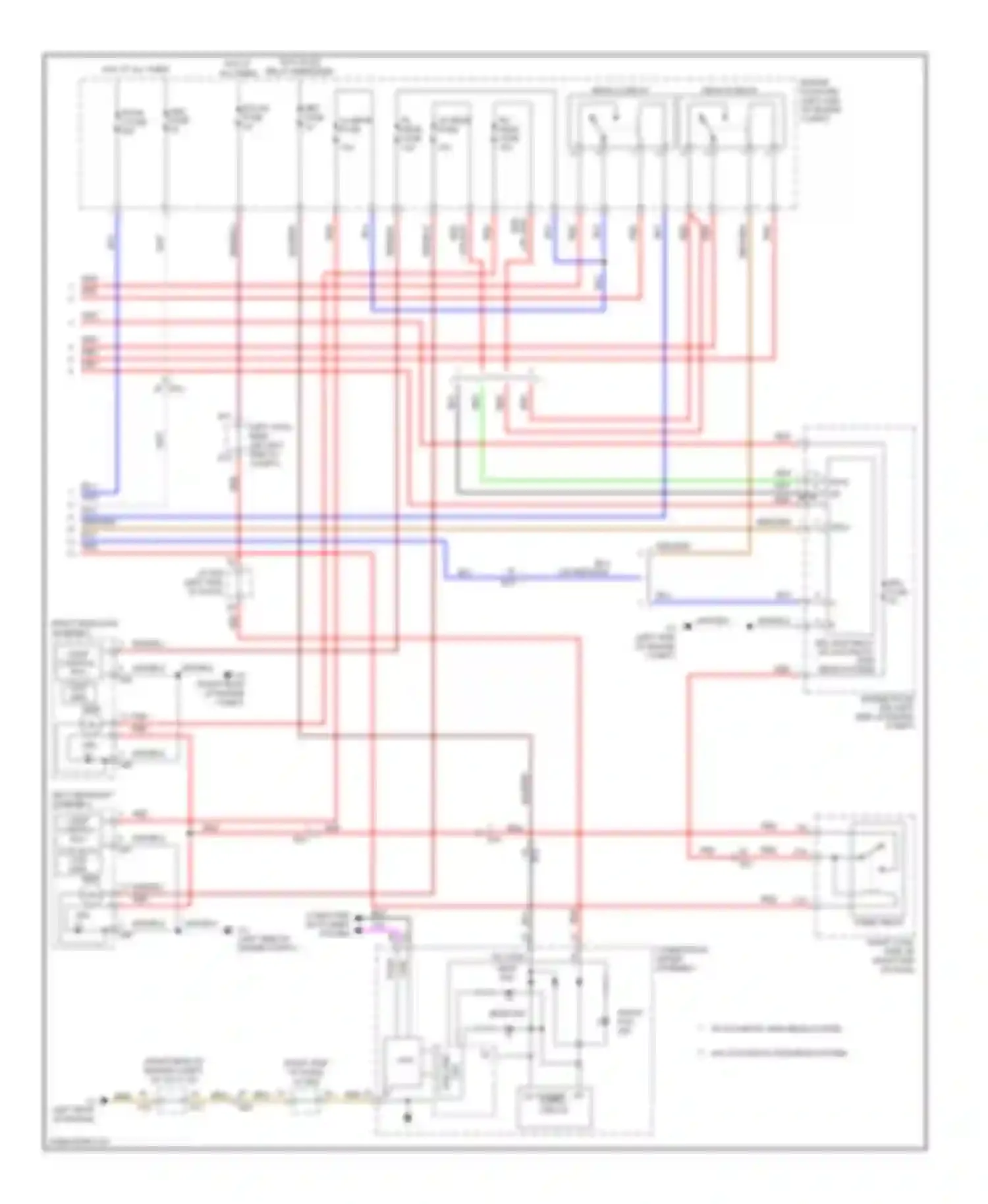 LX Lexus J200 facelift (2012-2015): Headlamps circuit (2 of 2)