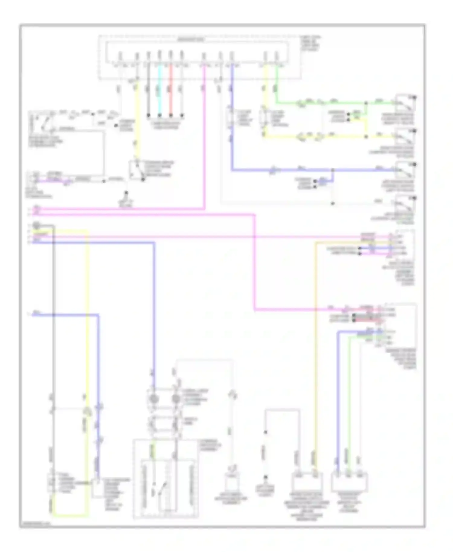 LX Lexus J200 facelift (2012-2015): Instrument cluster circuit (2 of 2)