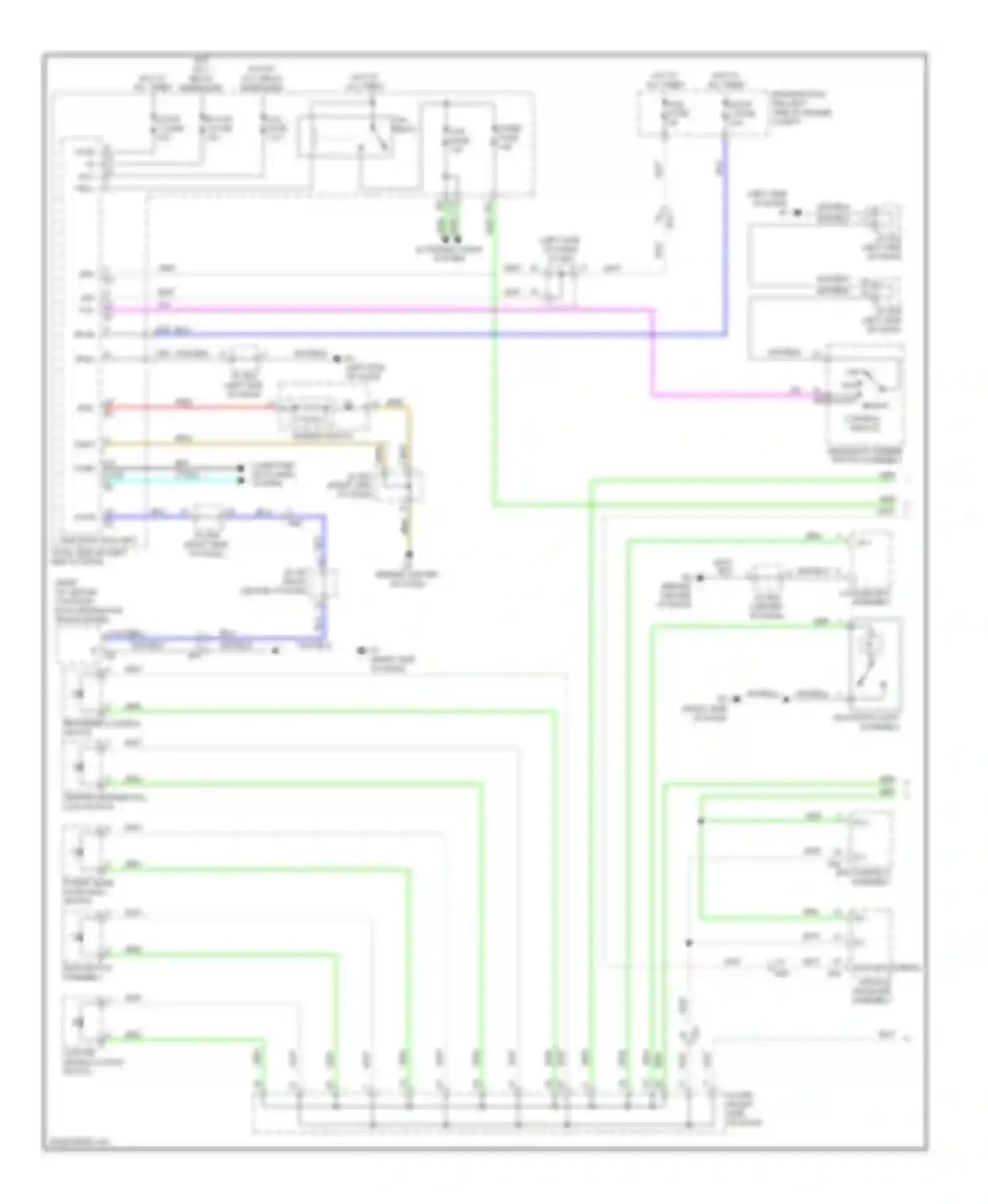LX Lexus J200 facelift (2012-2015): Instrument illumination circuit (1 of 2)