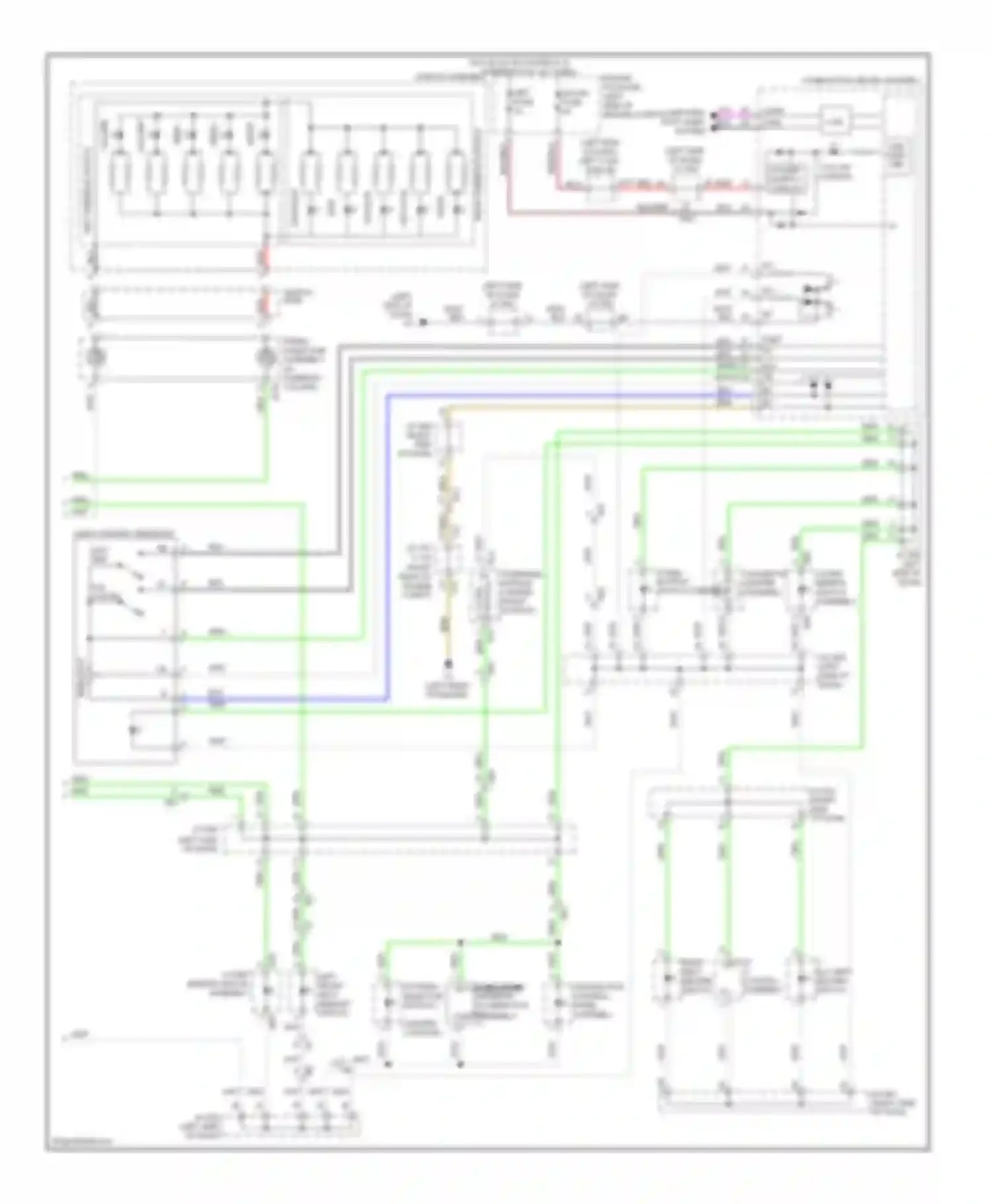 LX Lexus J200 facelift (2012-2015): Instrument illumination circuit (2 of 2)