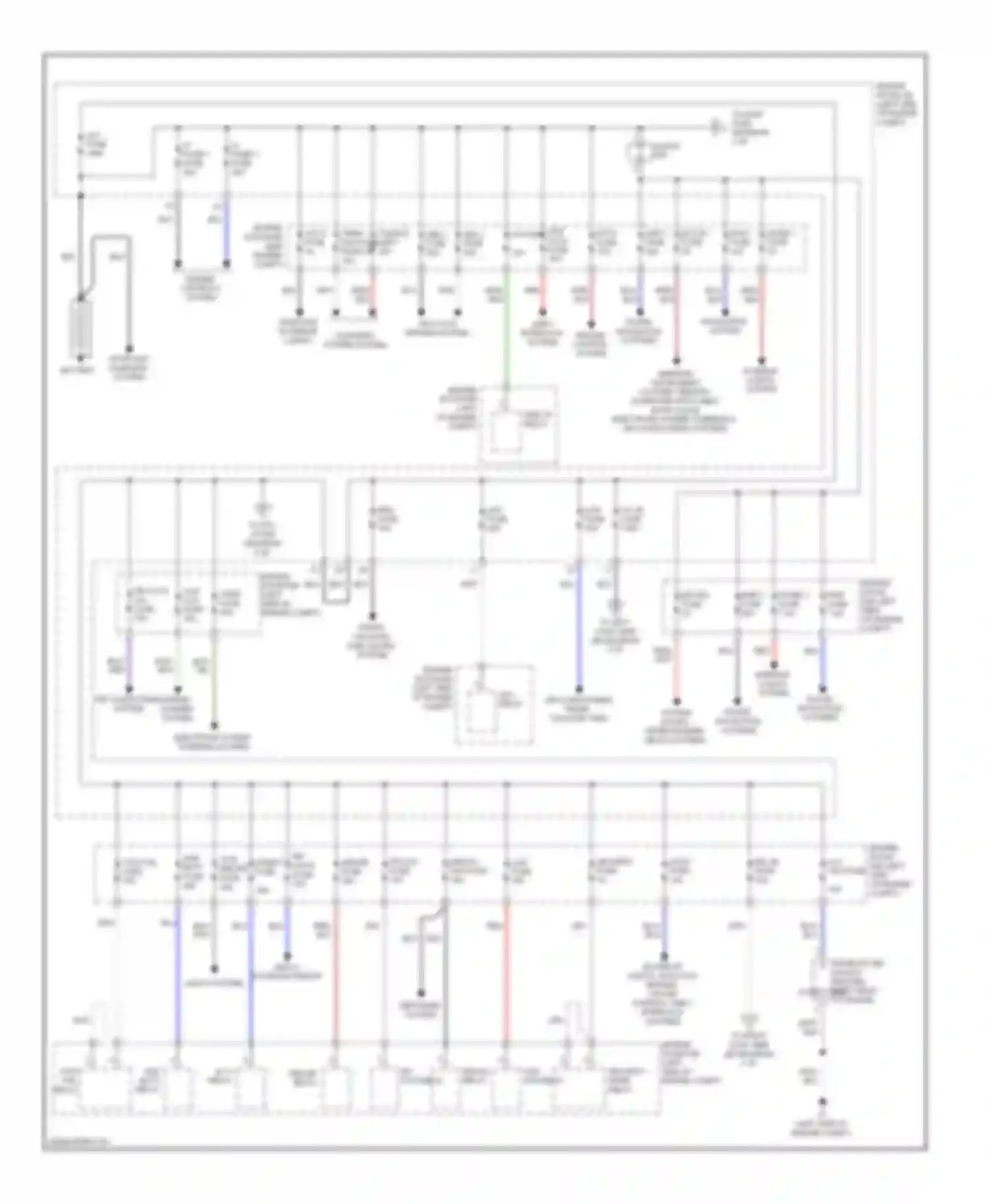 LX Lexus J200 facelift (2012-2015): Power distribution circuit (1 of 4)