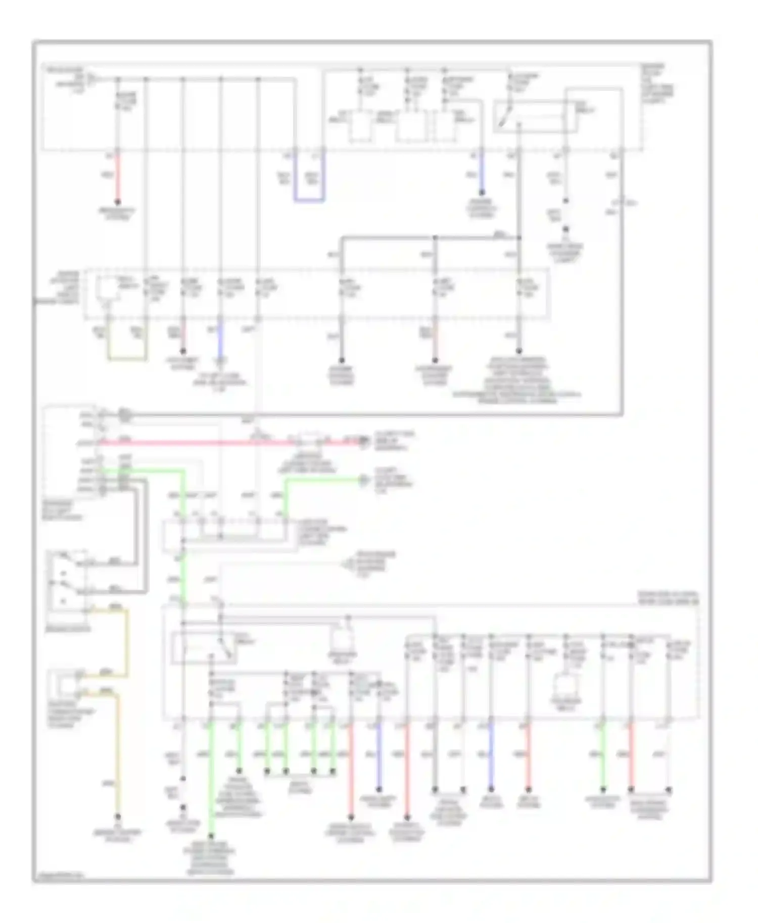LX Lexus J200 facelift (2012-2015): Power distribution circuit (2 of 4)