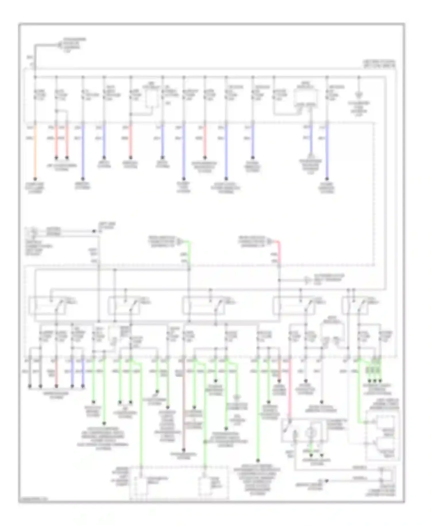 LX Lexus J200 facelift (2012-2015): Power distribution circuit (3 of 4)