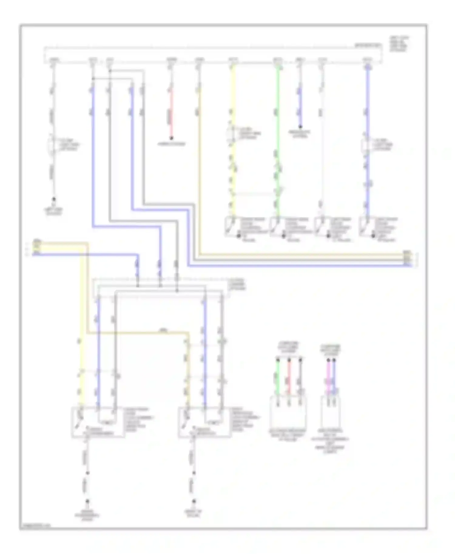 LX Lexus J200 facelift (2012-2015): Power door locks circuit (2 of 6)