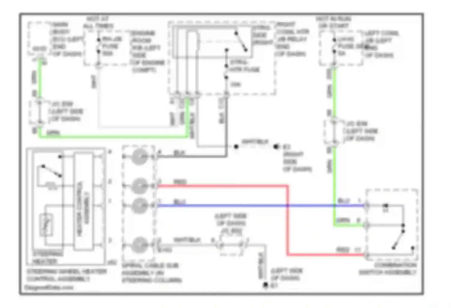 LX Lexus J200 facelift (2012-2015): Heated steering wheel circuit