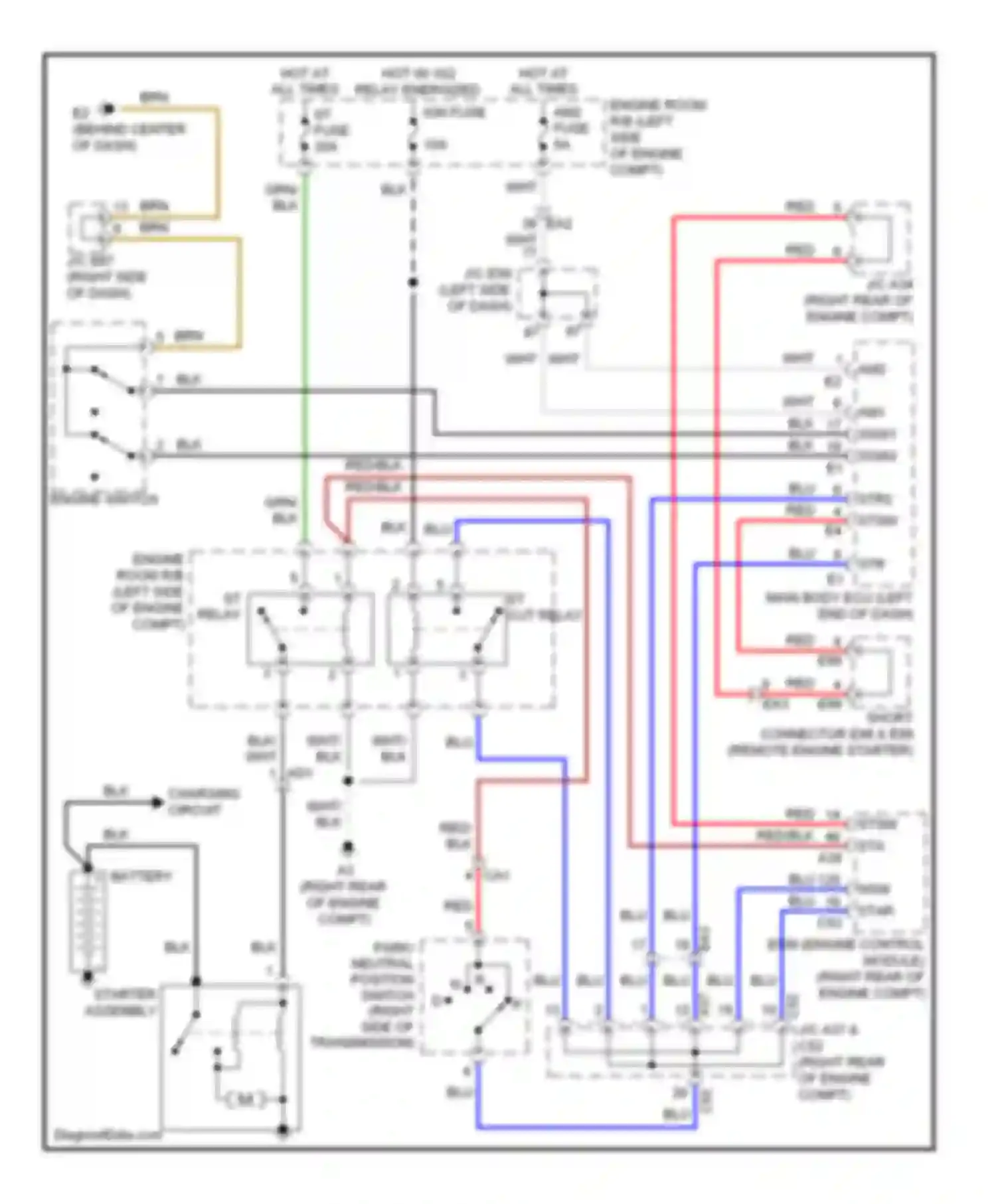 LX Lexus J200 facelift (2012-2015): Starting circuit