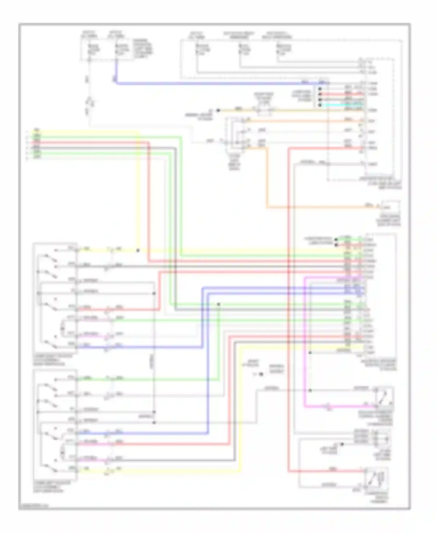 LX Lexus J200 facelift (2012-2015): Back door opener circuit (2 of 2)
