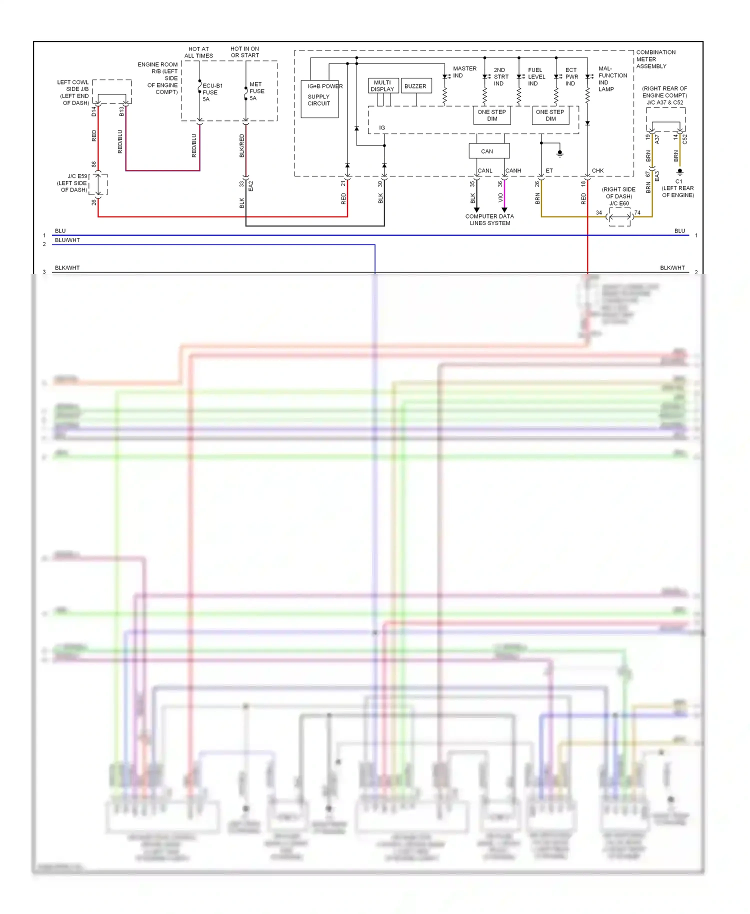 Lexus LX J200 facelift (2012-2015) assembly wiring diagram  (2 of 2)