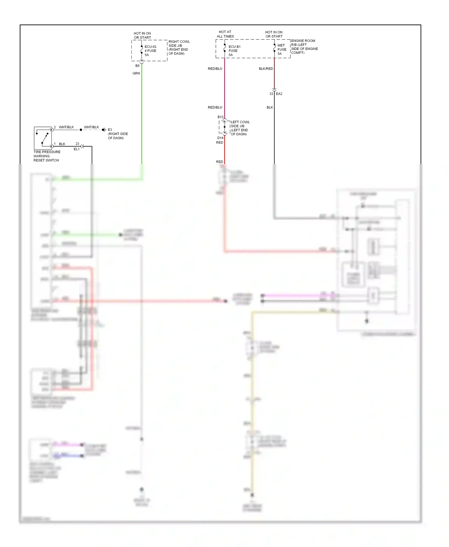 Lexus LX J200 facelift (2012-2015) buzzer wiring diagram  (8 of 9)