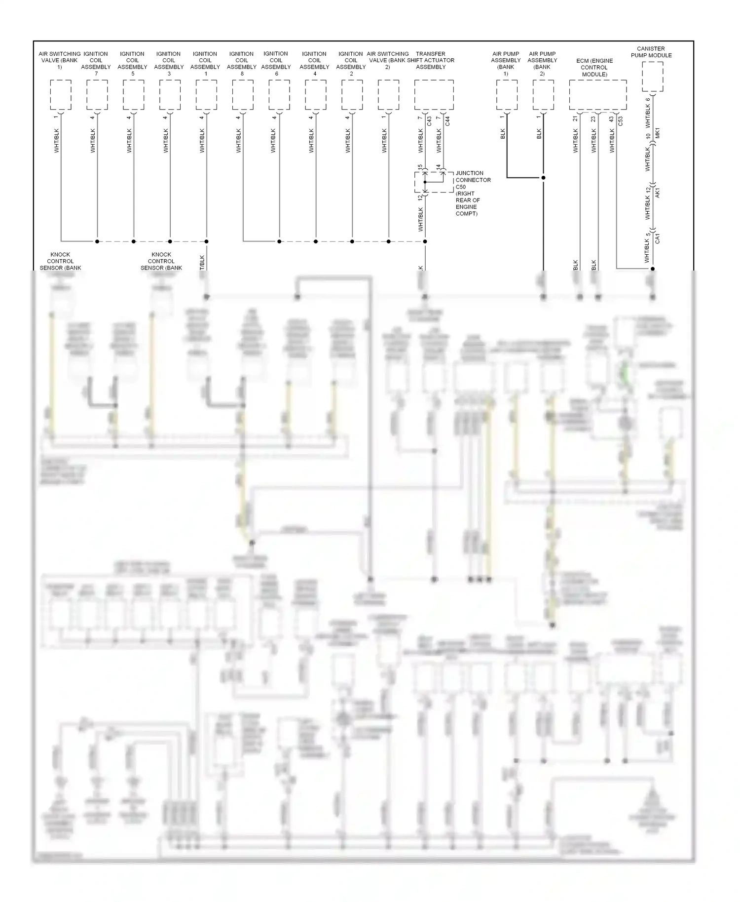 Lexus LX J200 facelift (2012-2015) control sensor (bank 2 sensor 2) shield wiring diagram  (1 of 1)