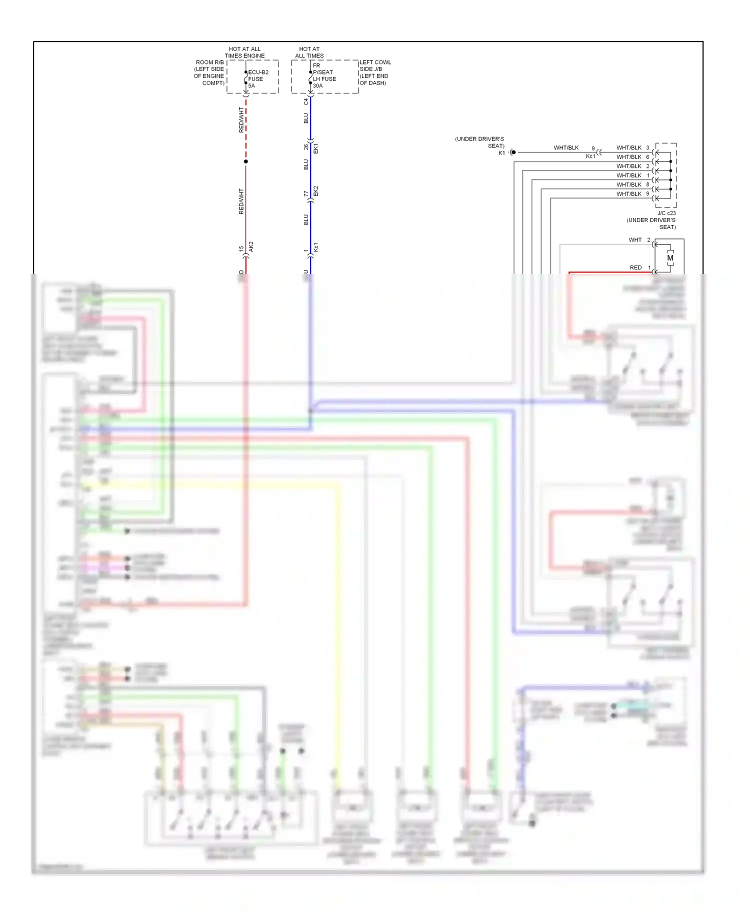 Lexus LX J200 facelift (2012-2015) drdc wiring diagram  (1 of 2)
