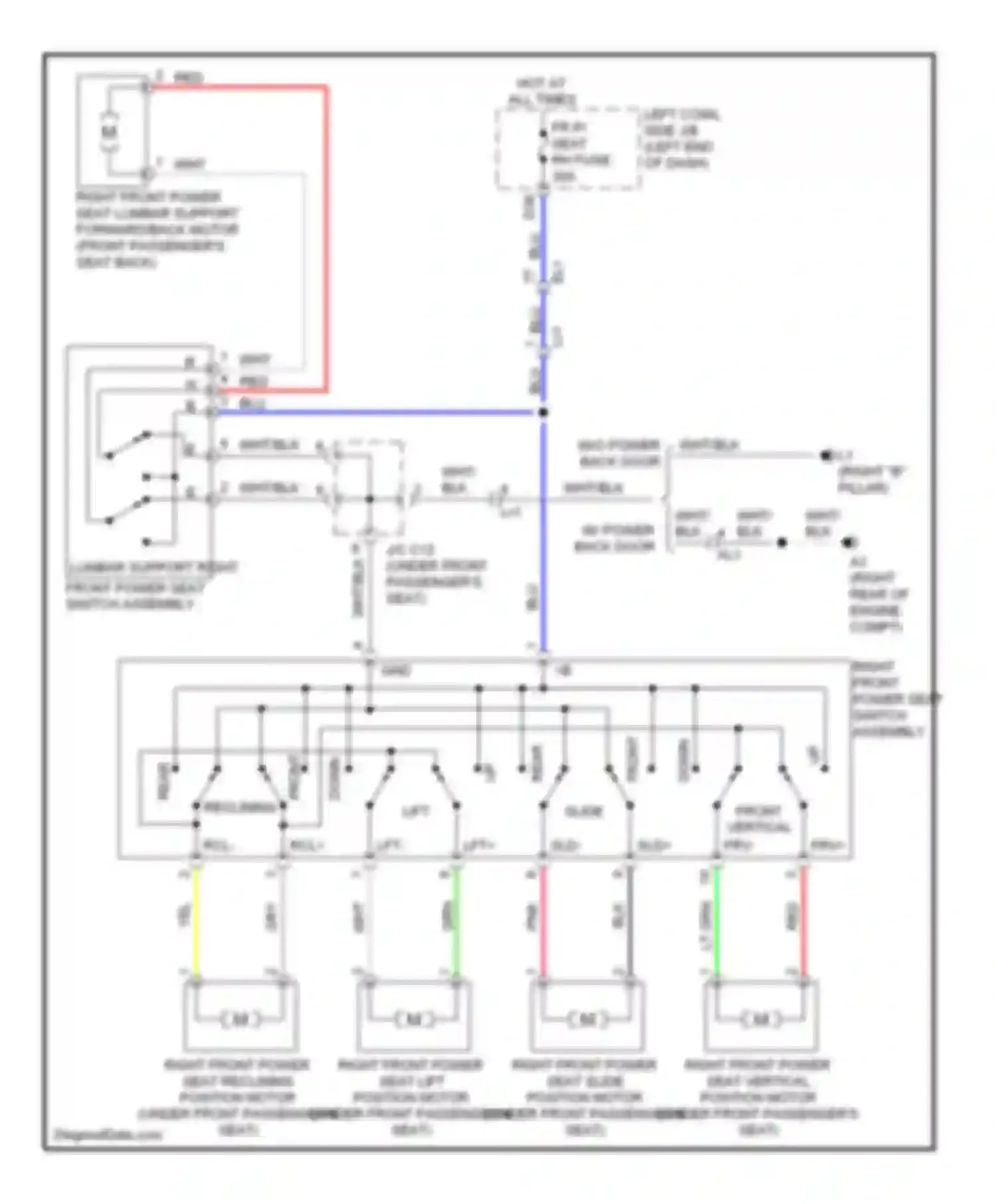 Wiring diagram frv- for Lexus LX J200 facelift (2012-2015) (1 of 1)