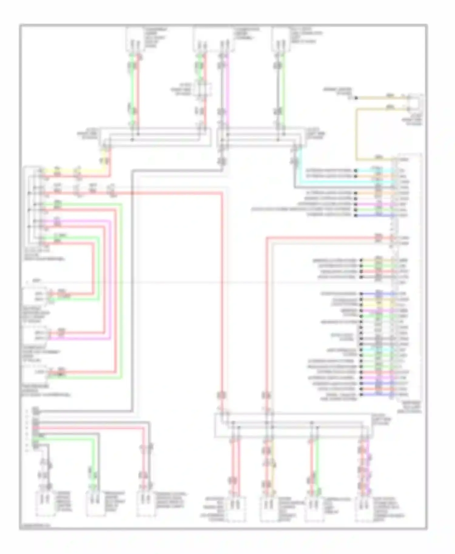 Wiring diagram headlights system power distribution system for Lexus LX J200 facelift (2012-2015) (1 of 1)